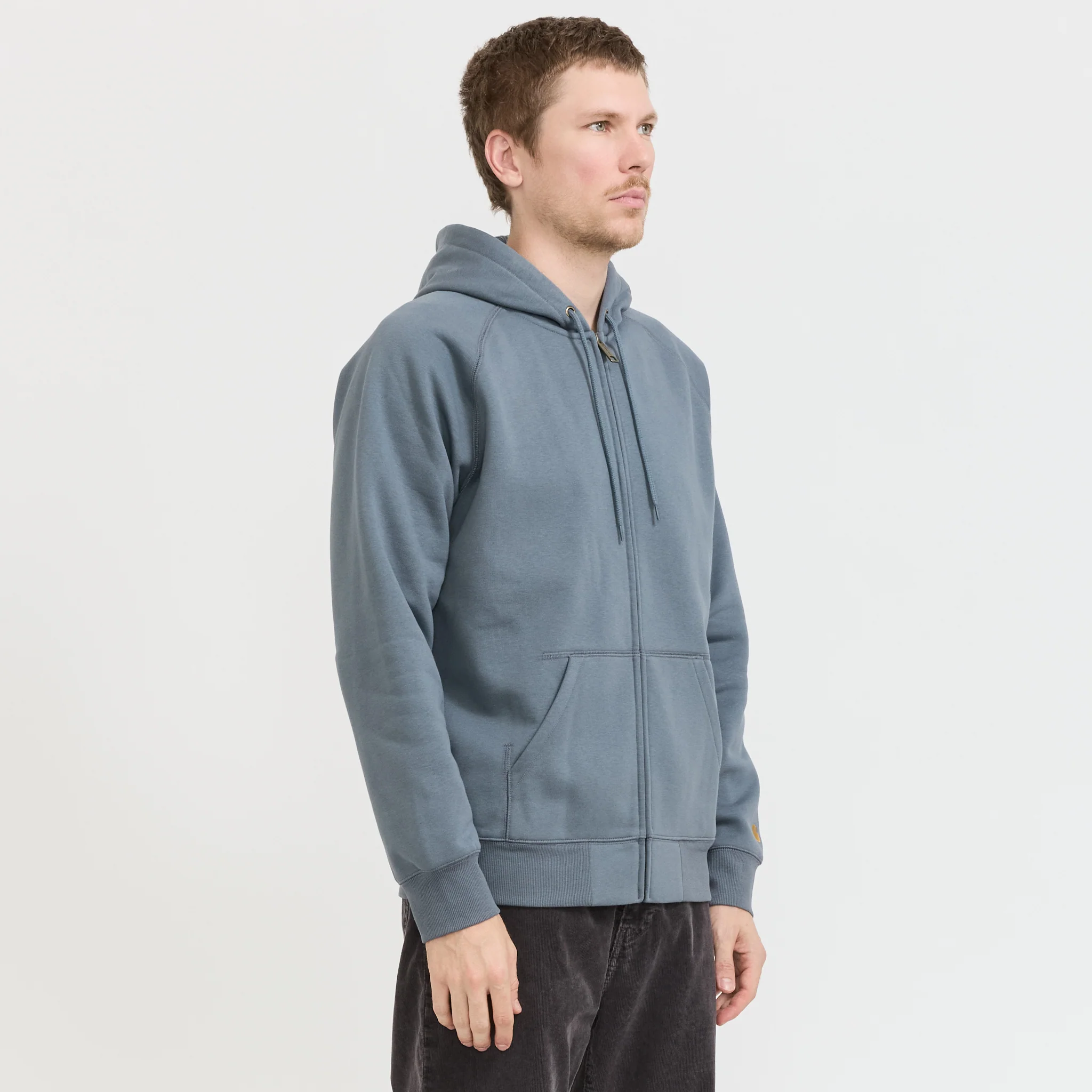 Hooded Chase Jacket Cozy Blue/Gold - Image 3