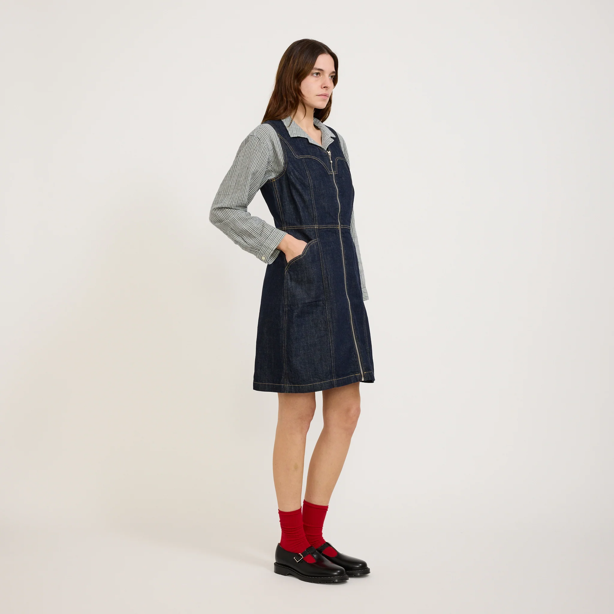 Ina Denim Dress One Wash - Image 2