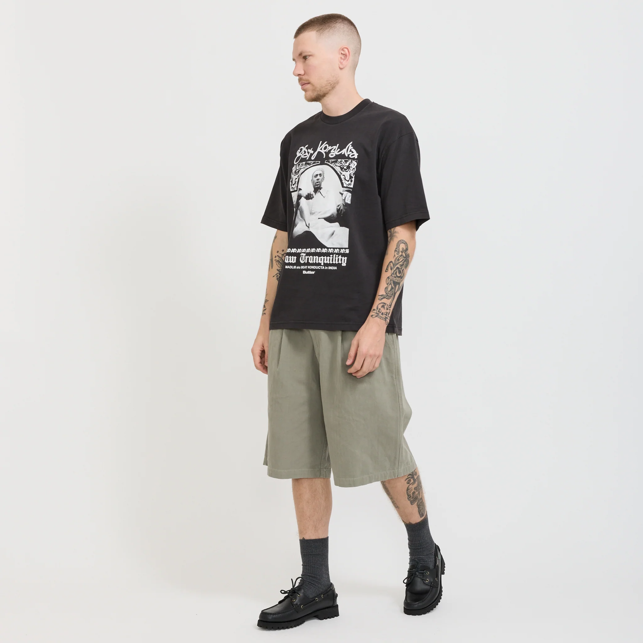 India Tee Washed Black - Image 3