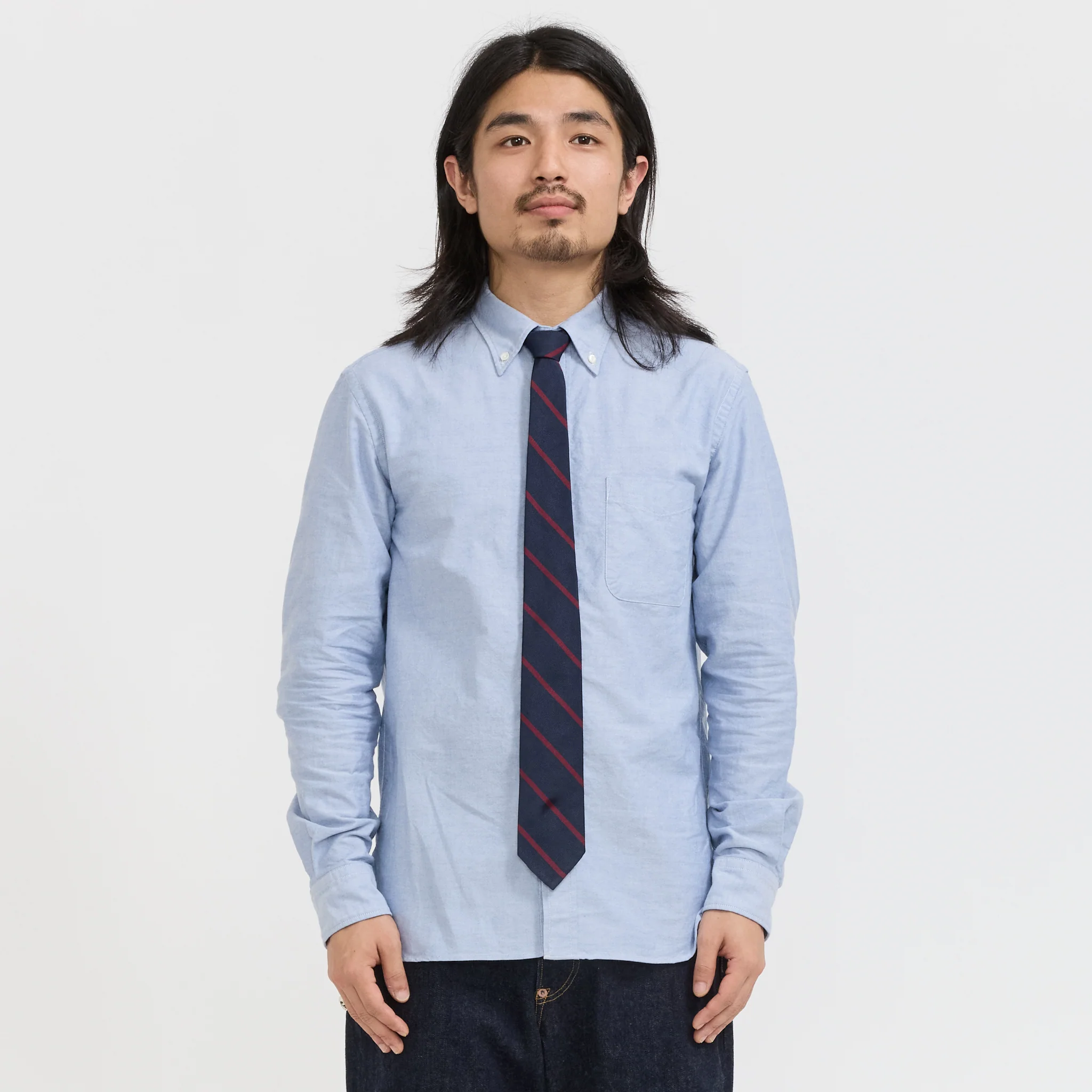 Ivy Tie Regimental Bar Stripe Burgundy - Image 3