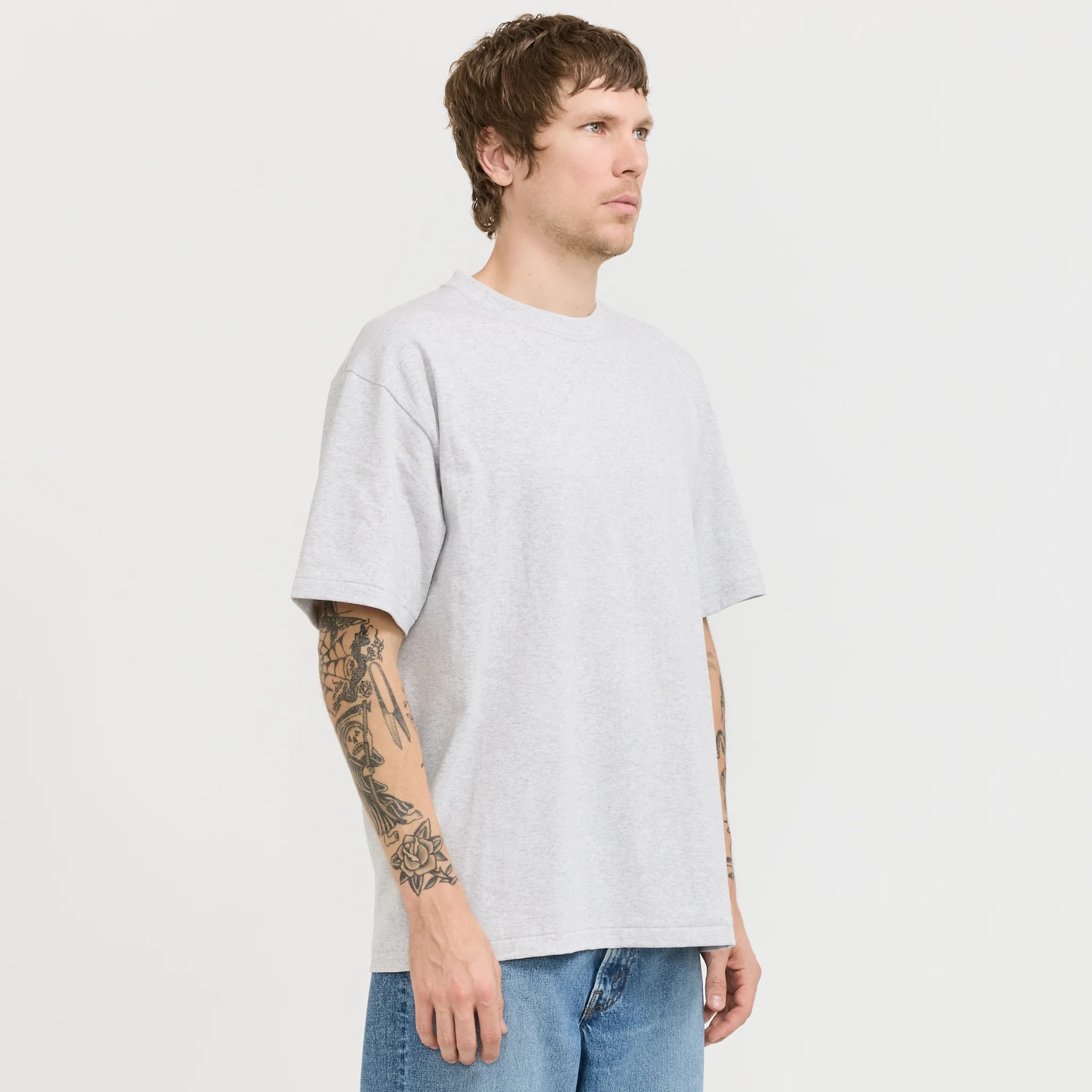 Just T-Shirt Heather Grey - Image 6
