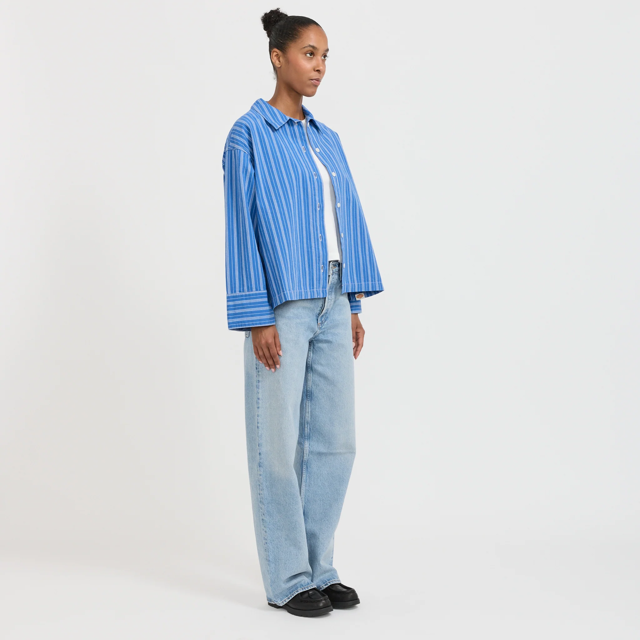 Jutta Shirt Striped Blue/Off White - Image 2