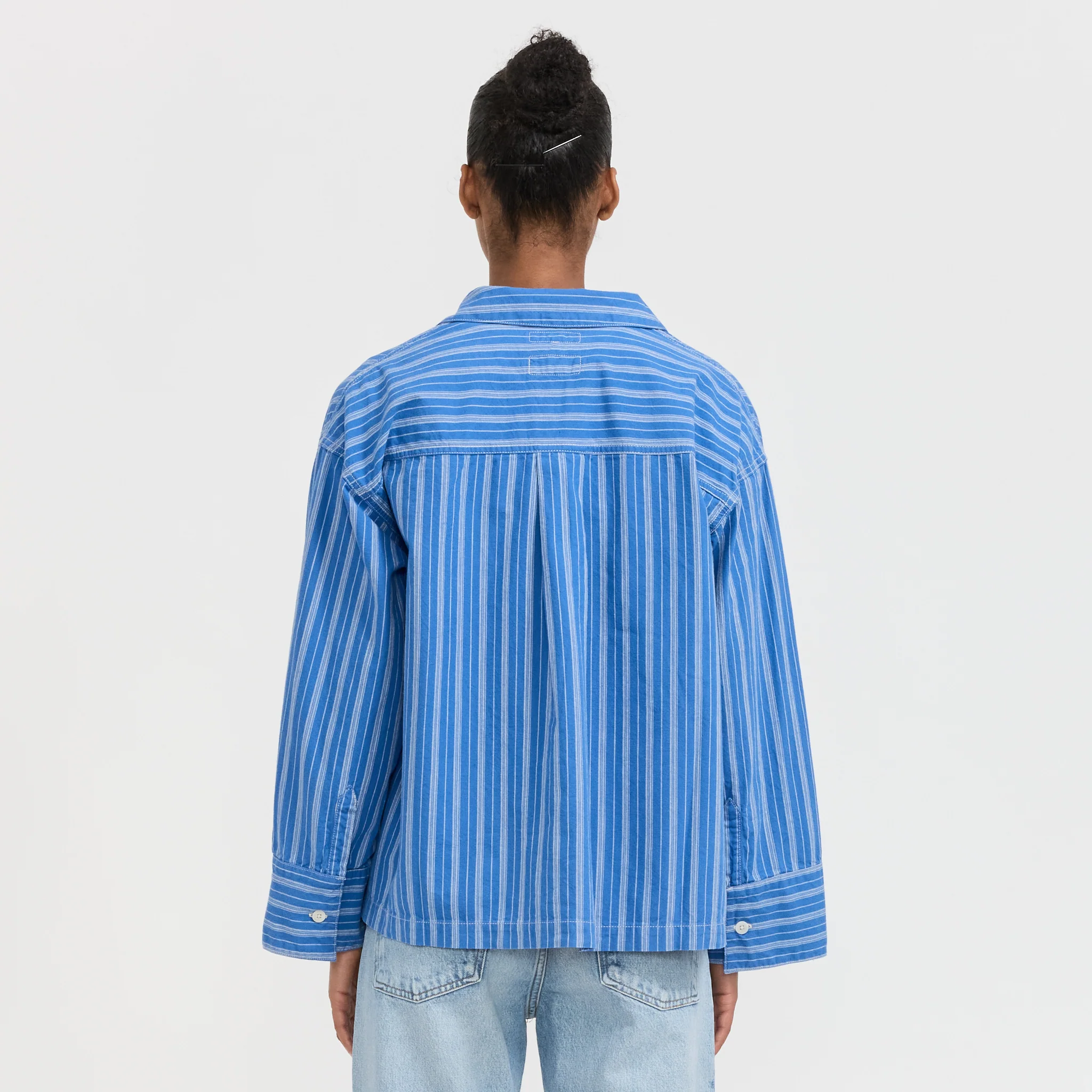 Jutta Shirt Striped Blue/Off White - Image 4
