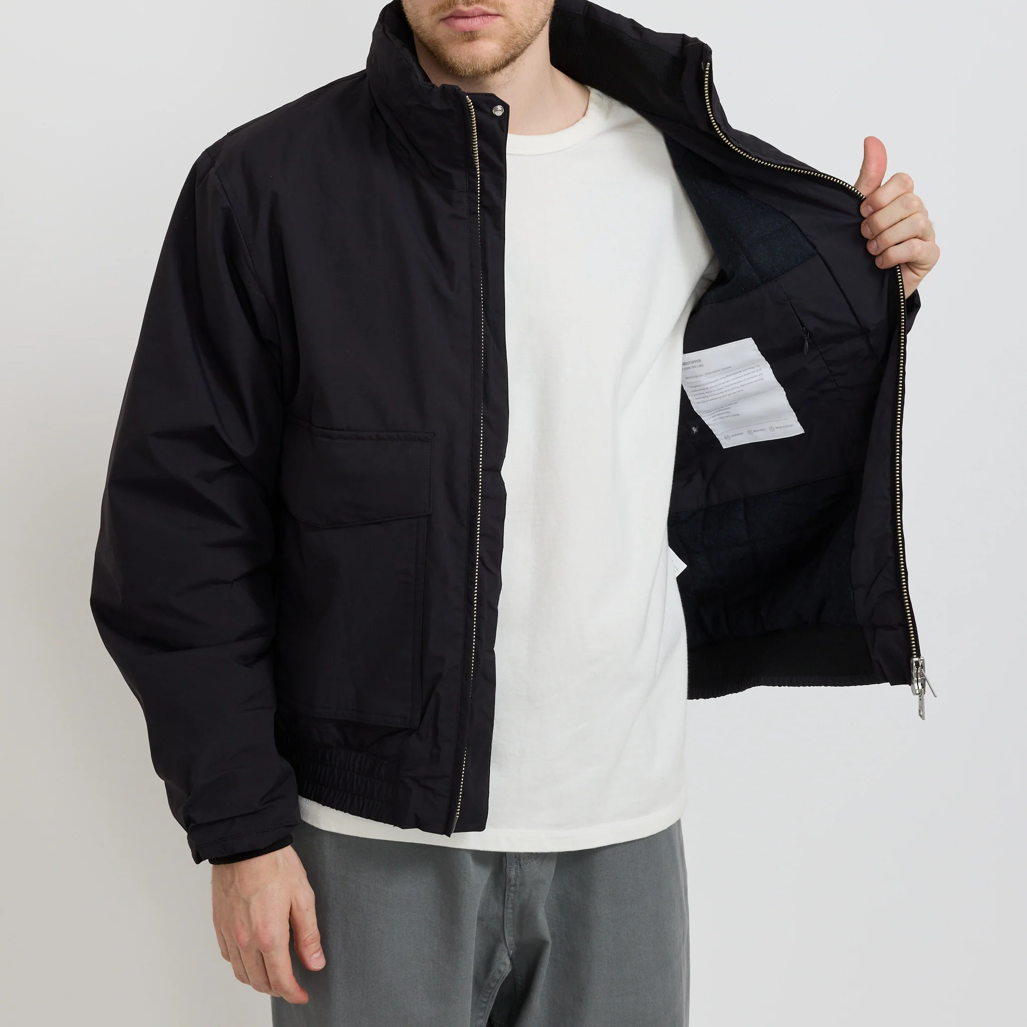 Kastrup Gore-Tex Windstopper Bomber Jacket Black - Image 8