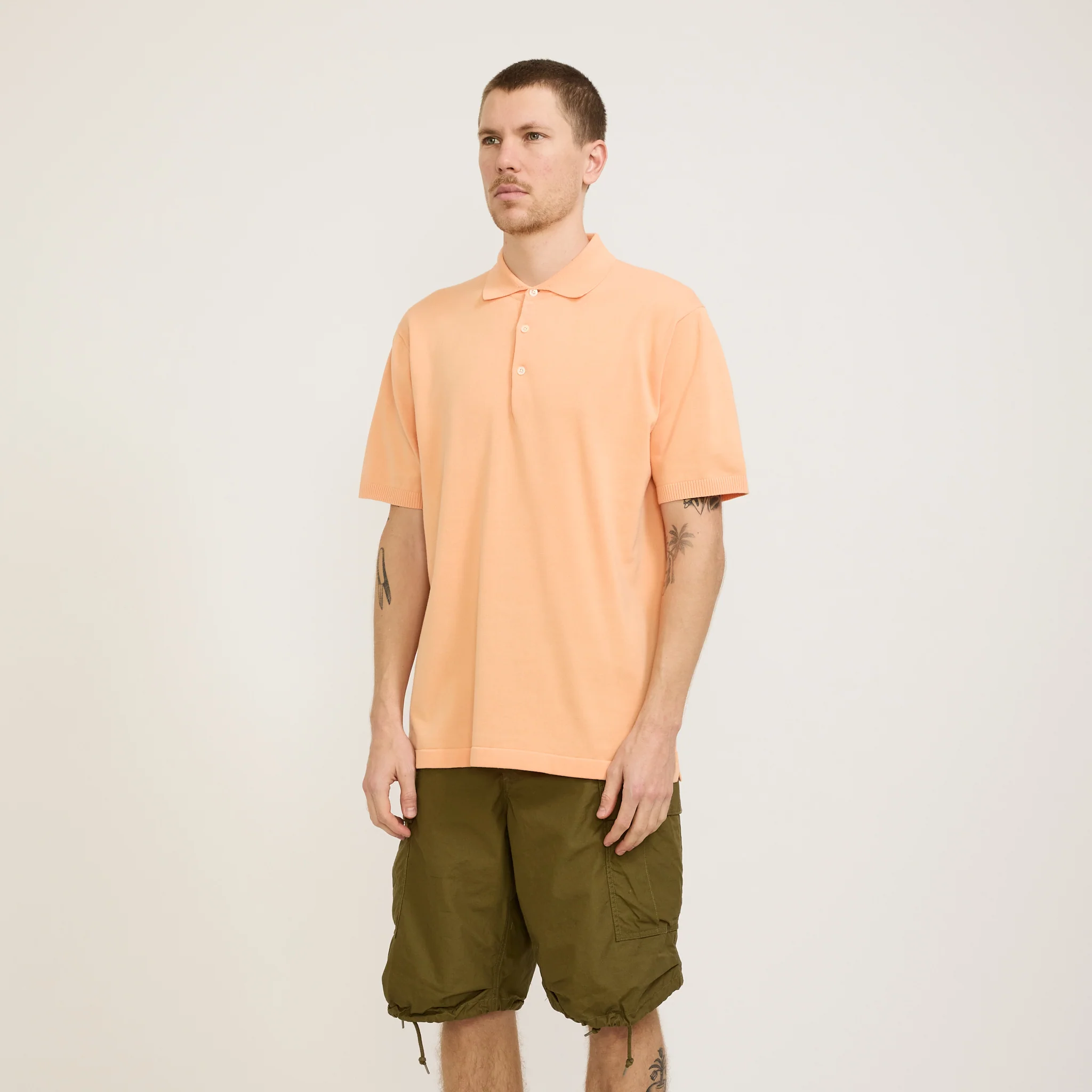 Knit Polo 12G Orange - Image 6