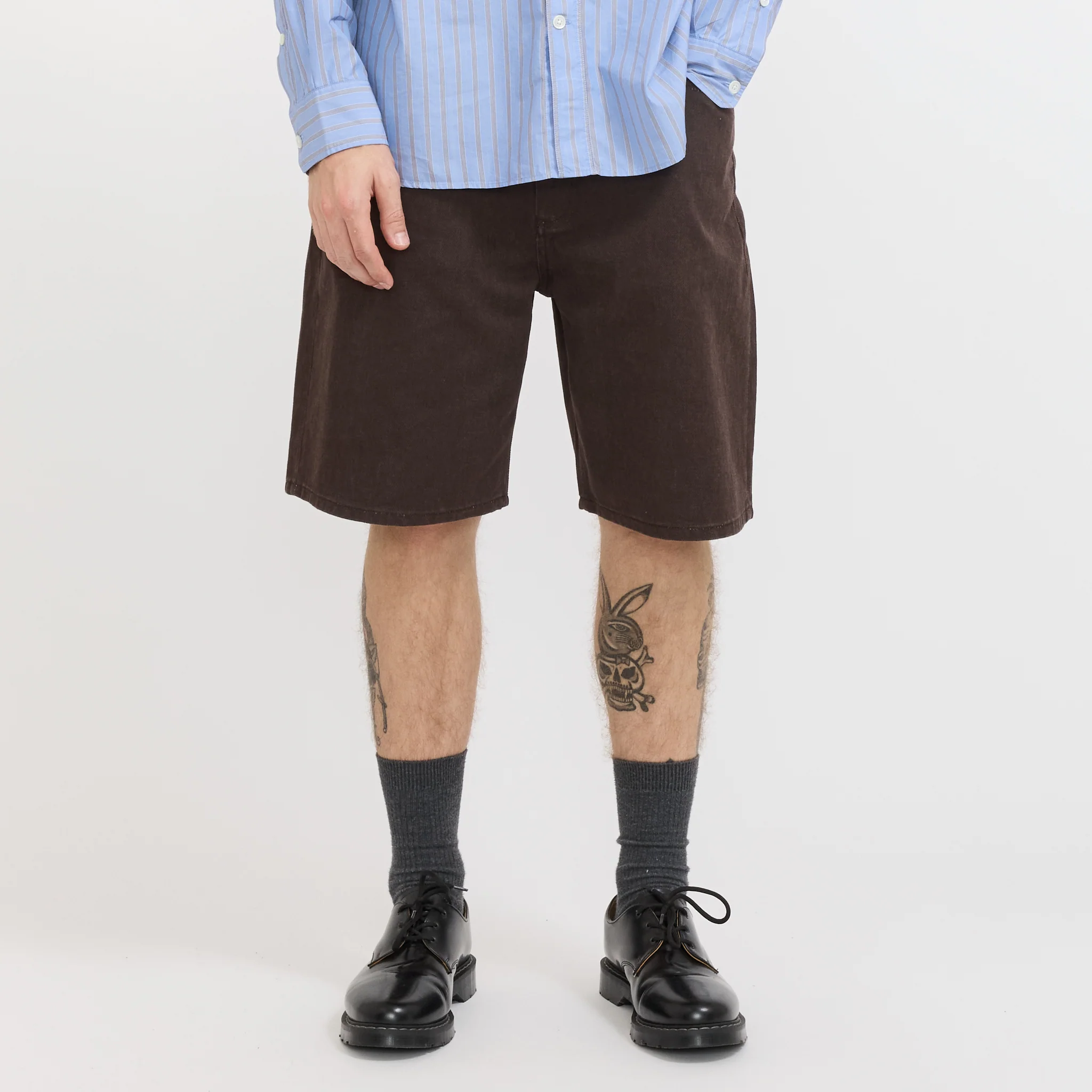 Korshavn Relaxed 5 Pocket Resist Dyed Twill Short Shale