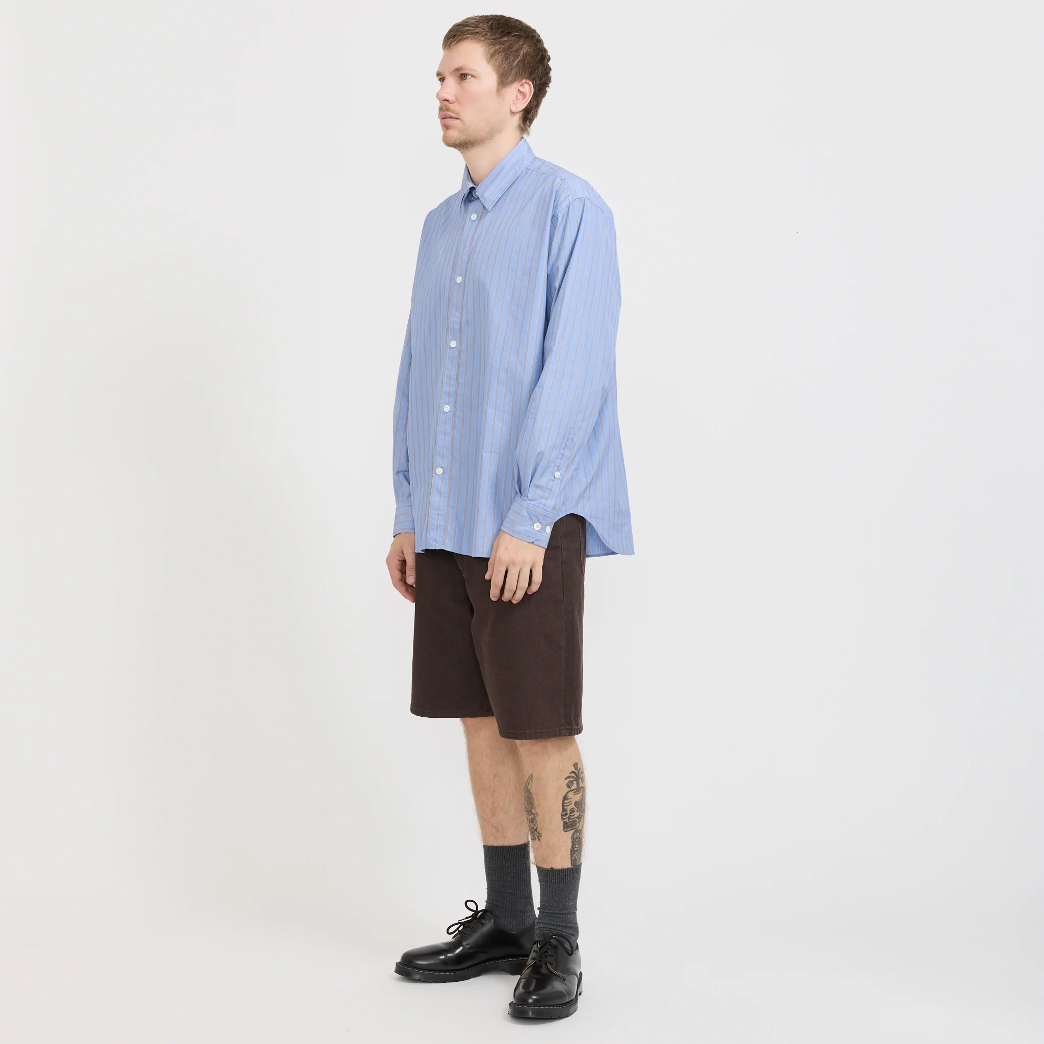 Korshavn Relaxed 5 Pocket Resist Dyed Twill Short Shale - Image 2