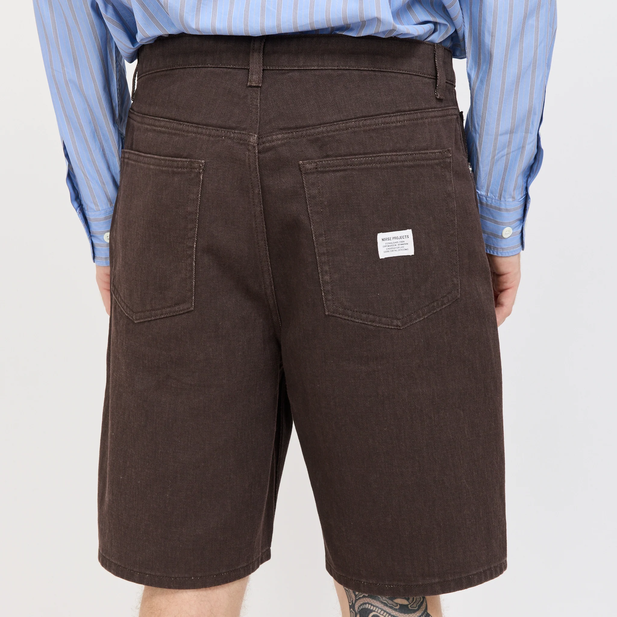 Korshavn Relaxed 5 Pocket Resist Dyed Twill Short Shale - Image 6