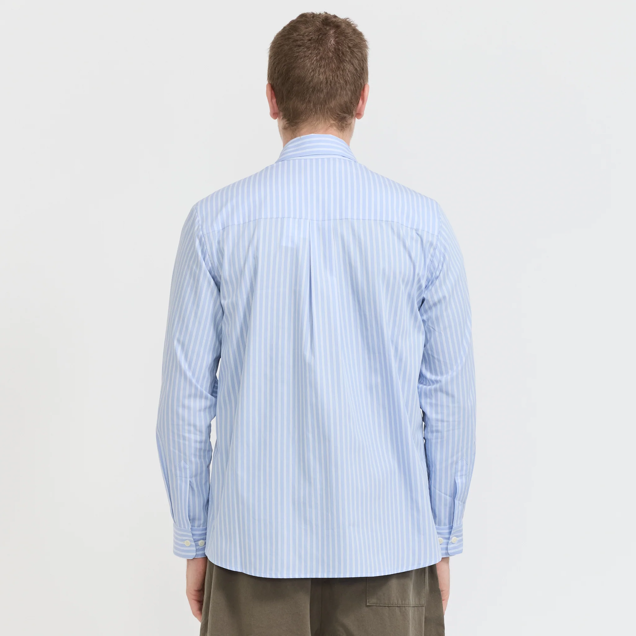 L/S Evening Shirt Blue Stripe - Image 5
