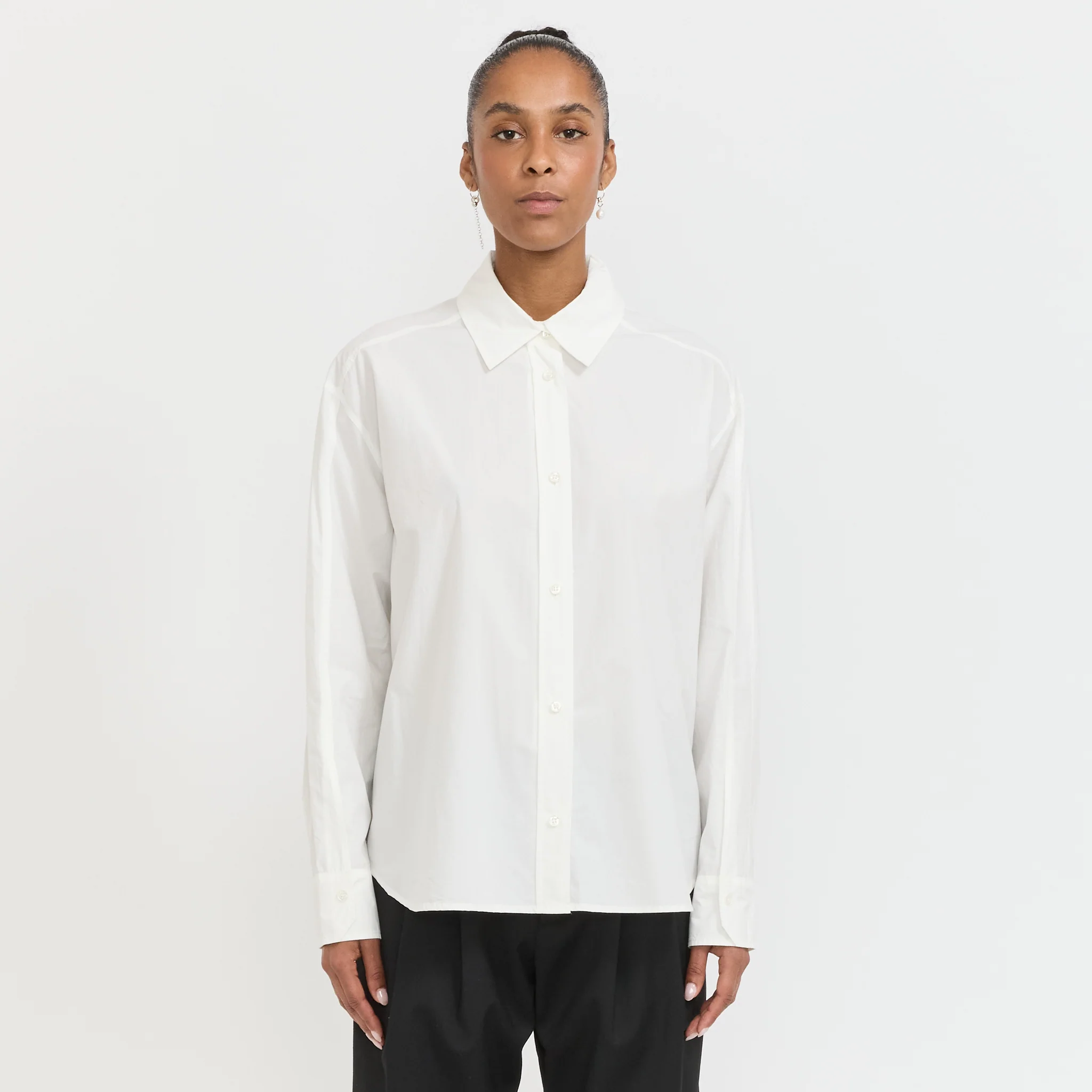 Lenoa Panel Shirt Bright White