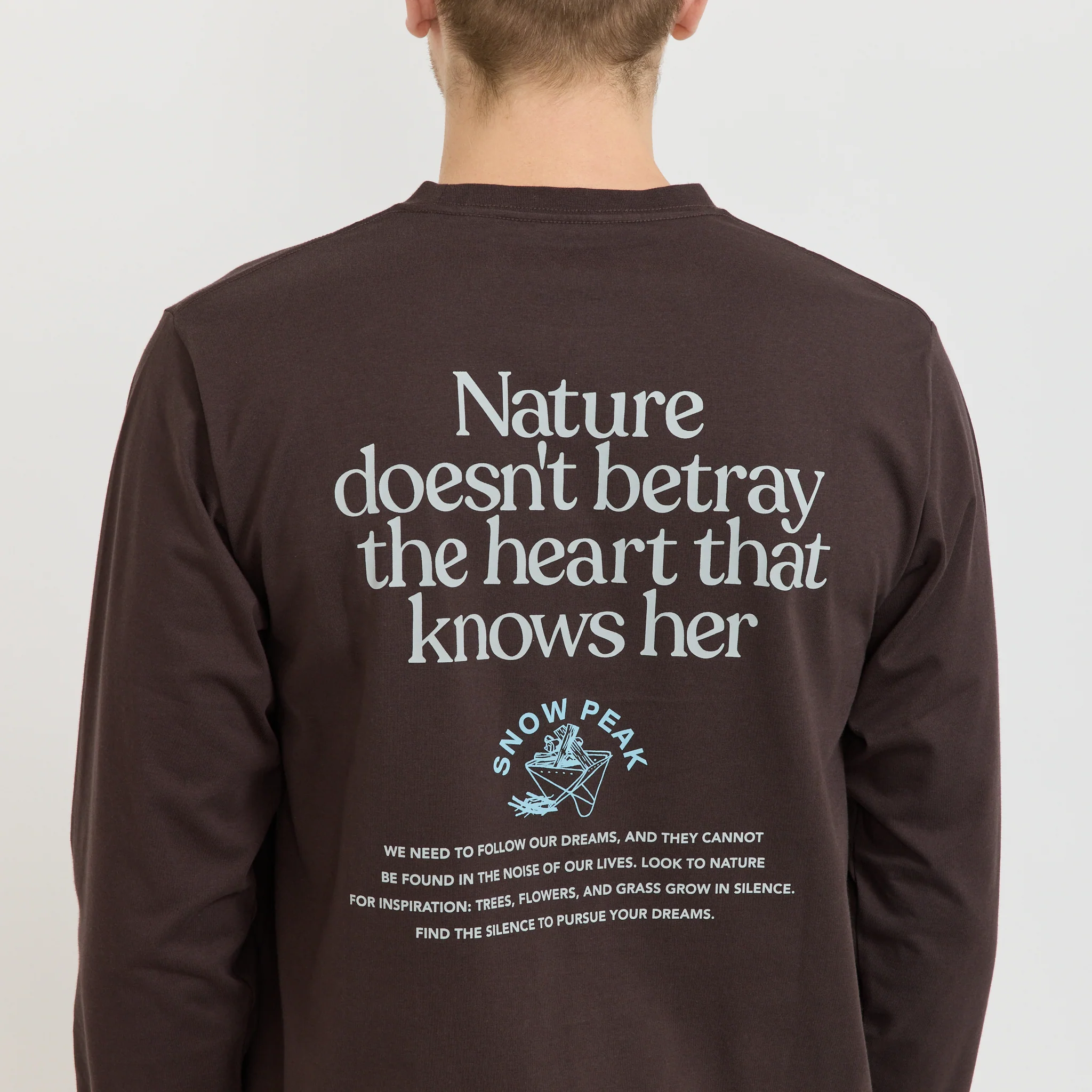 Living With Nature T-Shirt Dark Brown - Image 6