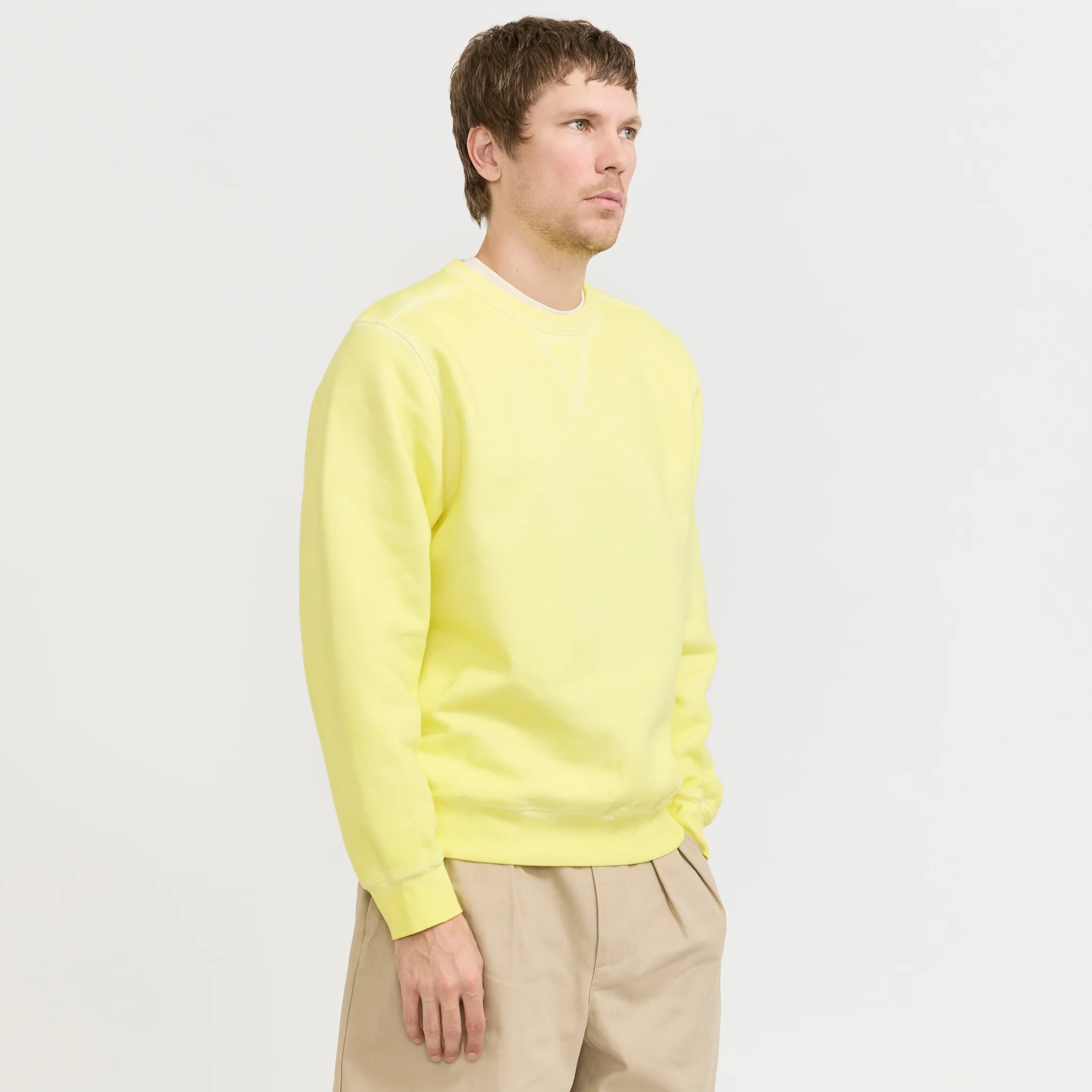Logo Crewneck Sweat Lemon Grass - Image 3