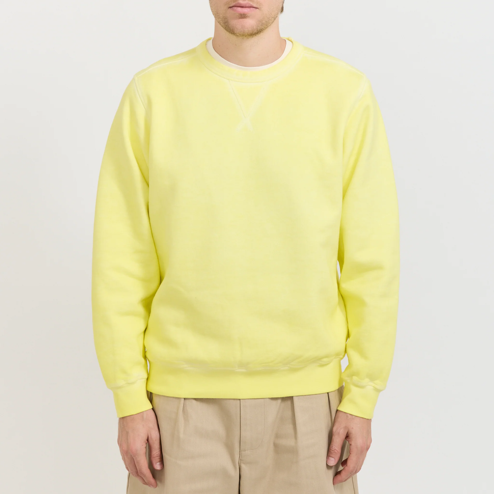 Logo Crewneck Sweat Lemon Grass - Image 5