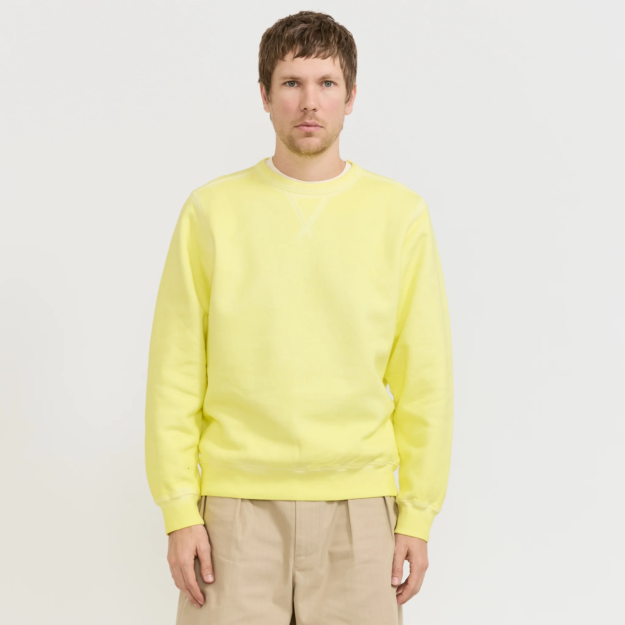 Logo Crewneck Sweat Lemon Grass - Image 7