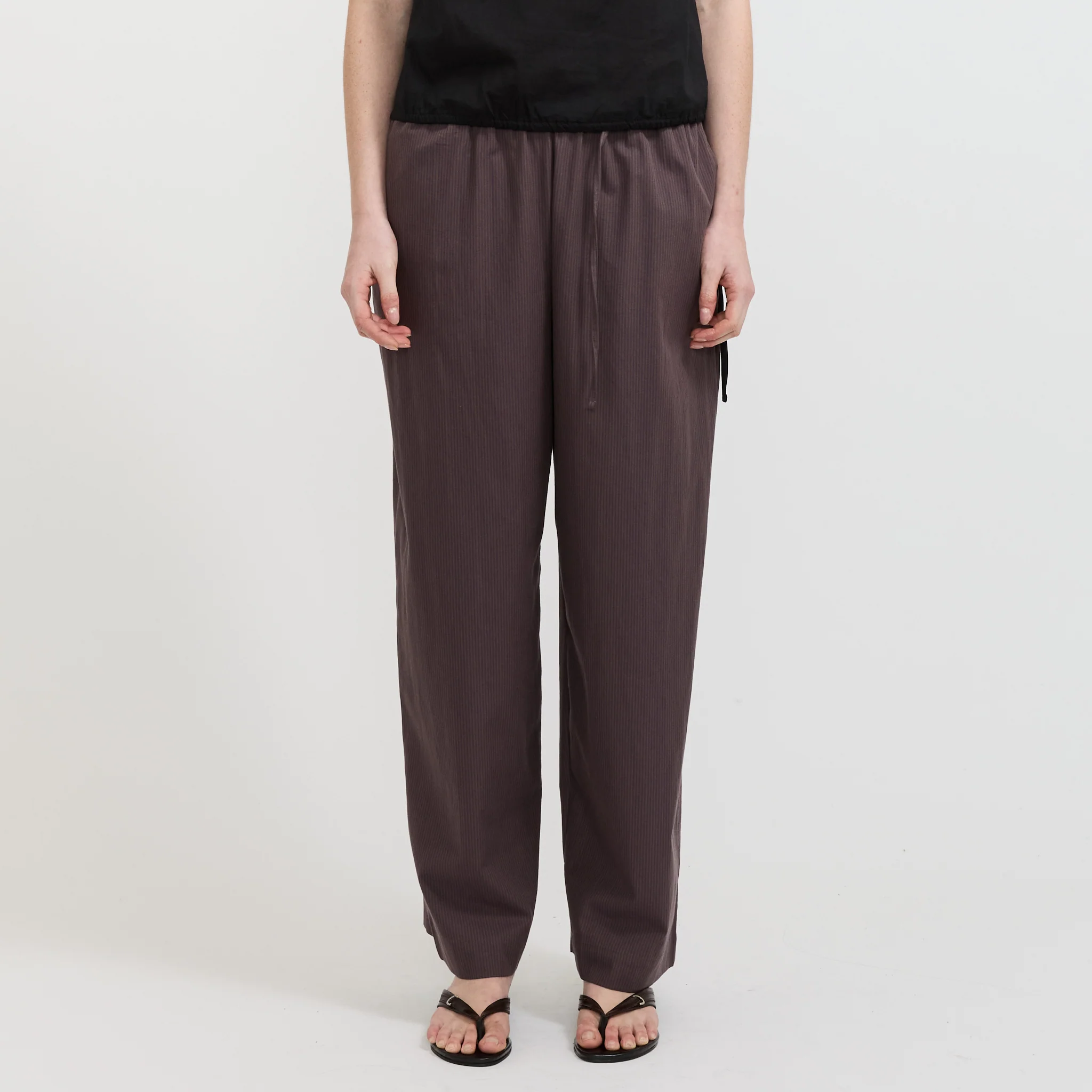 Loop Pant Mulberry Stripe