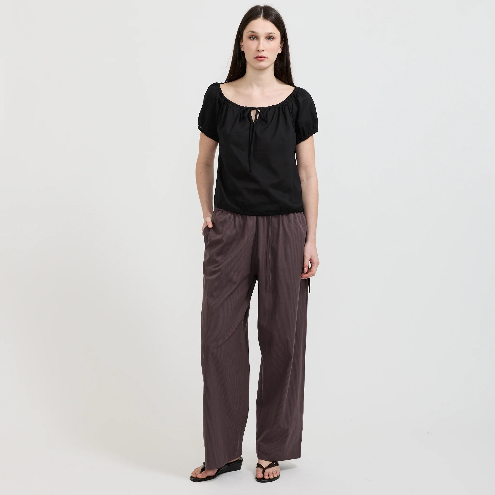 Loop Pant Mulberry Stripe - Image 2