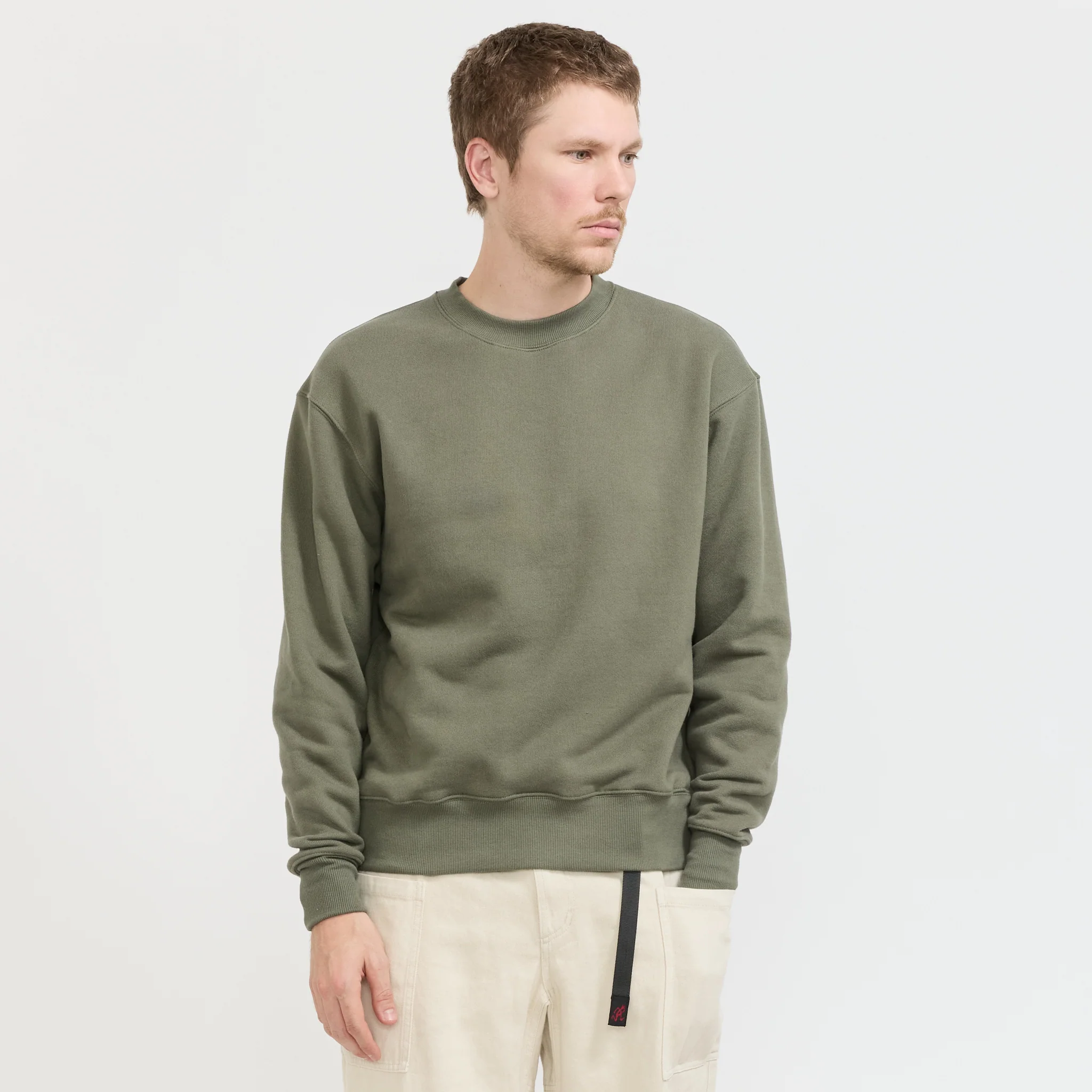 Loopback Crewneck Olive