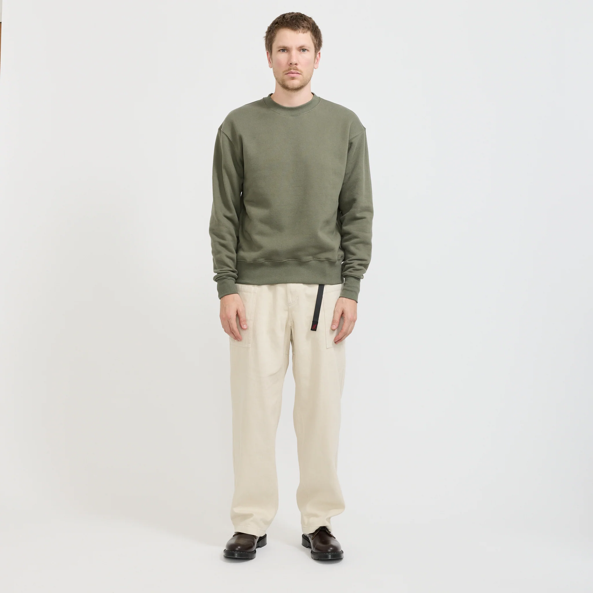 Loopback Crewneck Olive - Image 6