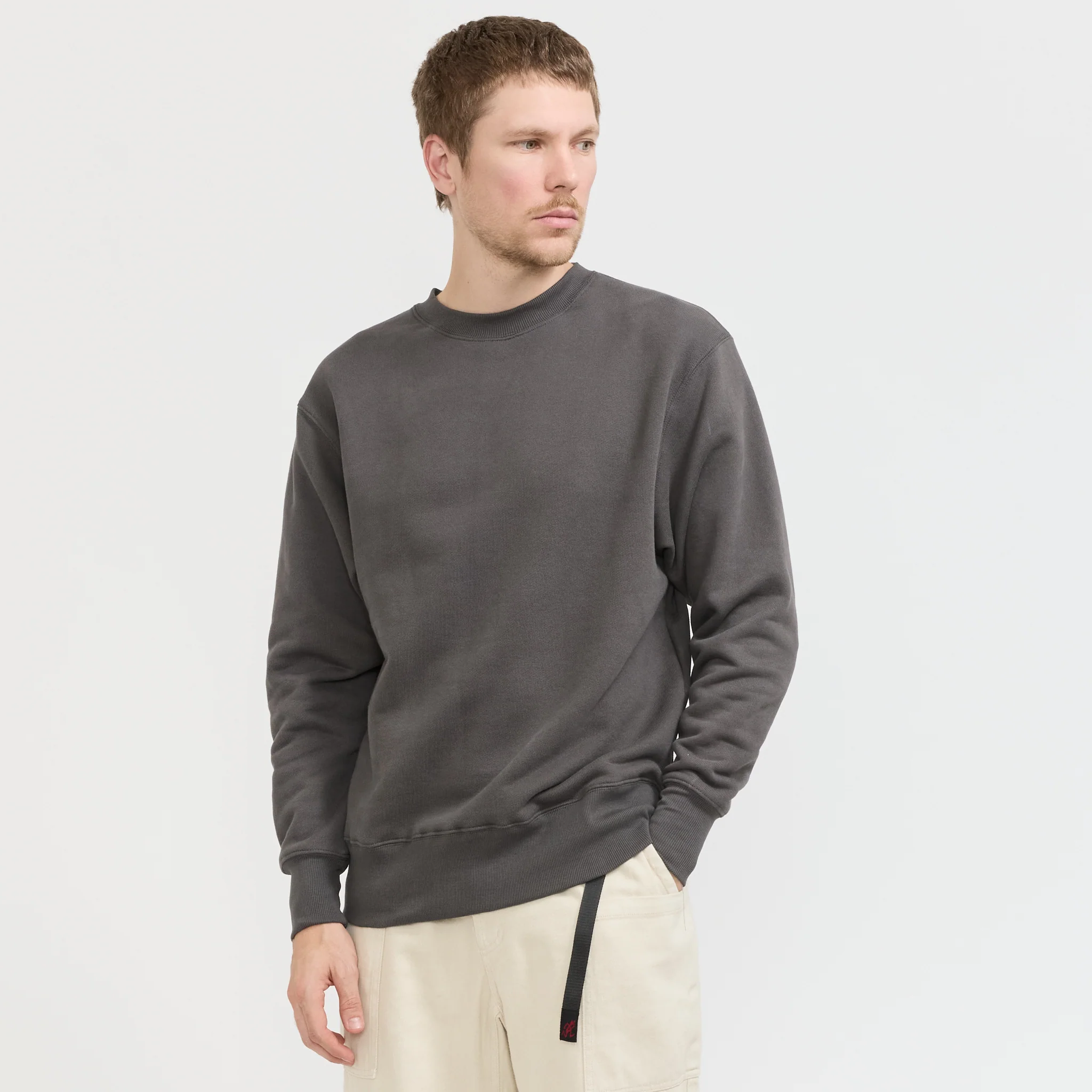 Loopback Crewneck Washed Black