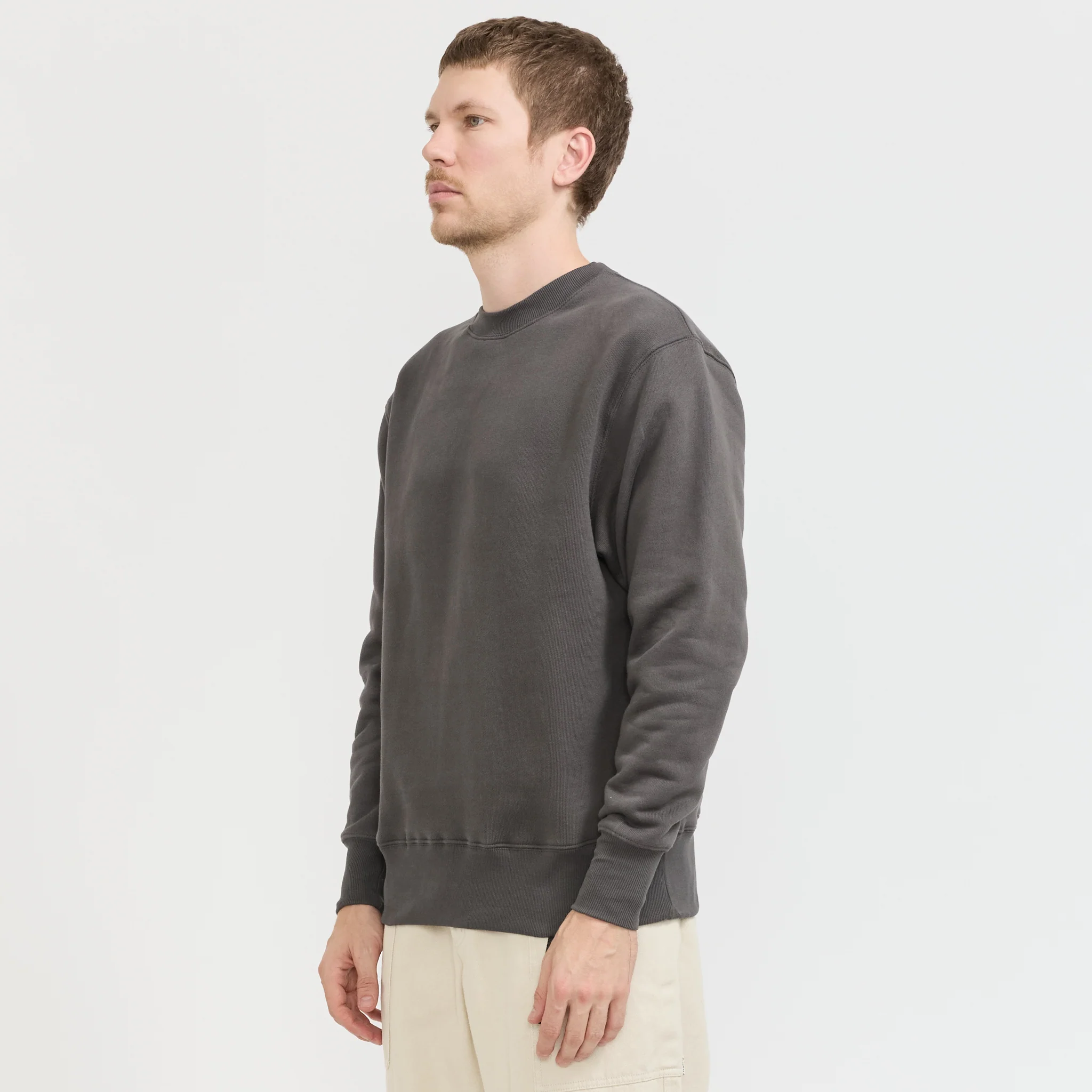 Loopback Crewneck Washed Black - Image 2