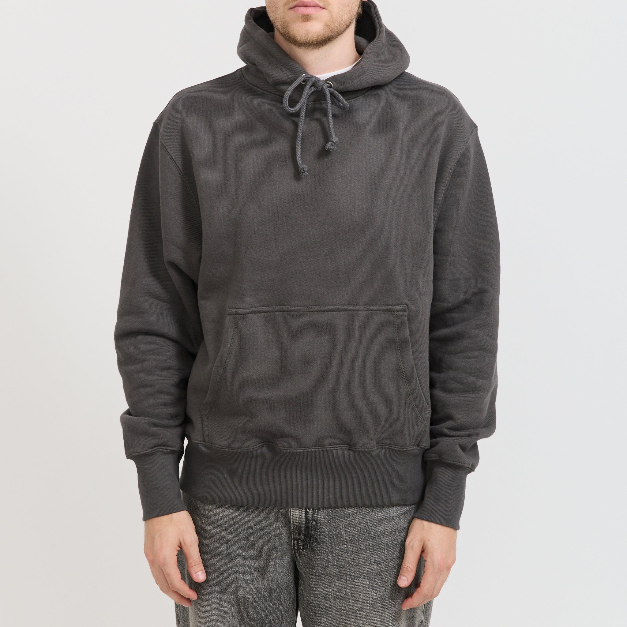 Loopback Hoodie Washed Black - Image 5