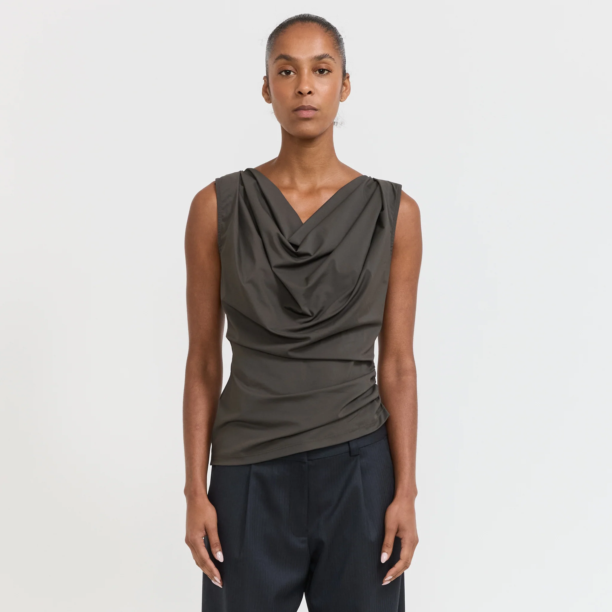 Lori Knit Top Slate Grey