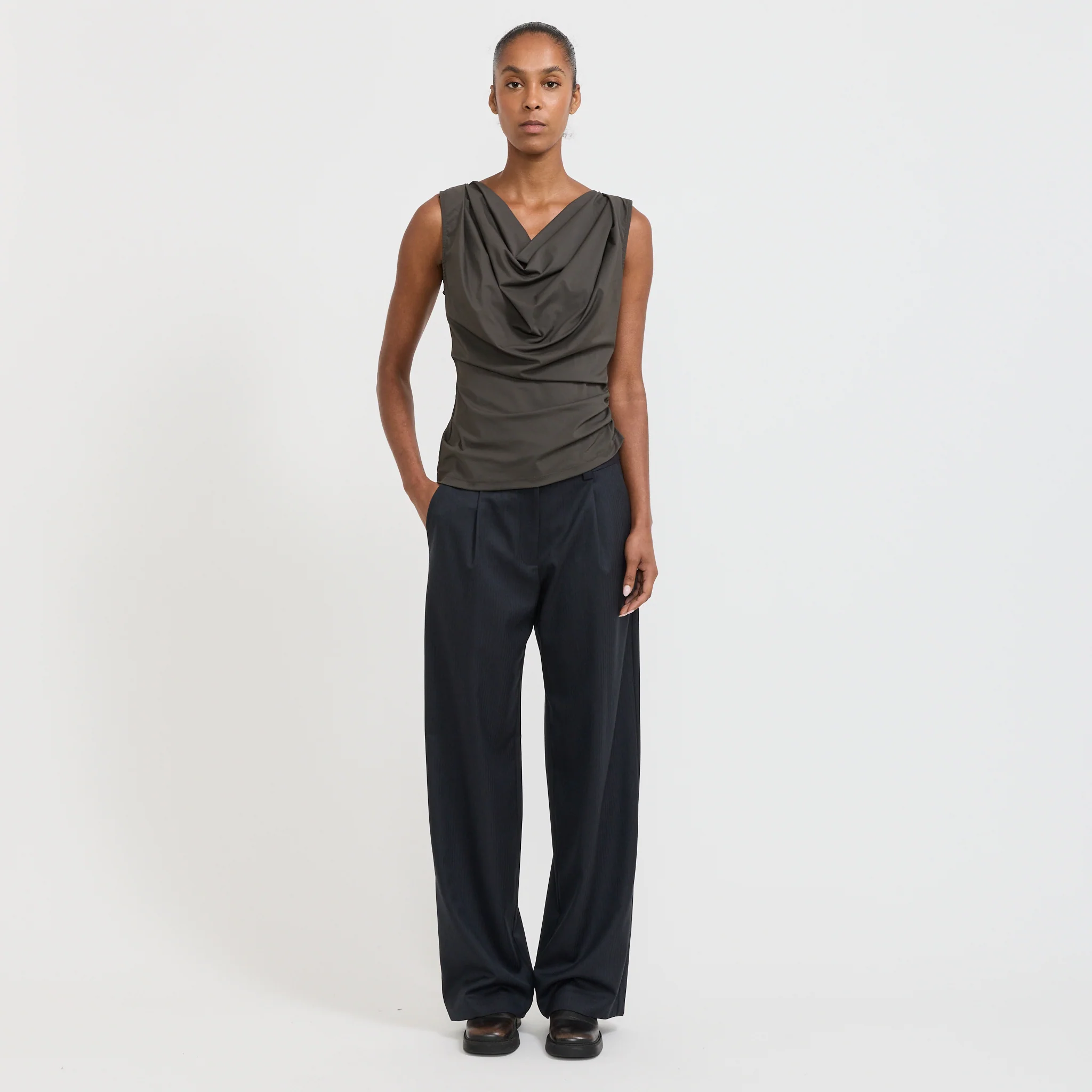 Lori Knit Top Slate Grey - Image 2