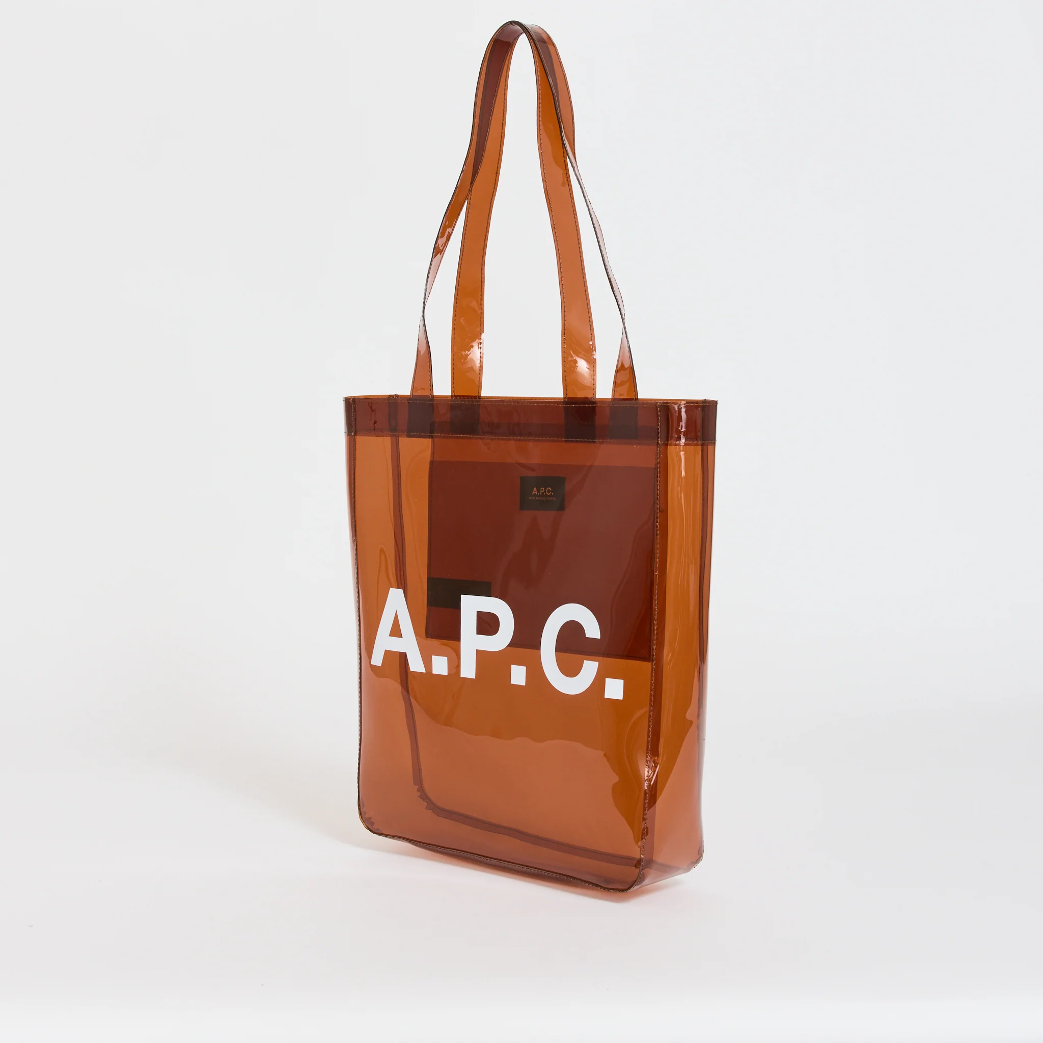 Lou Tote Transparent Dark Brown - Image 2