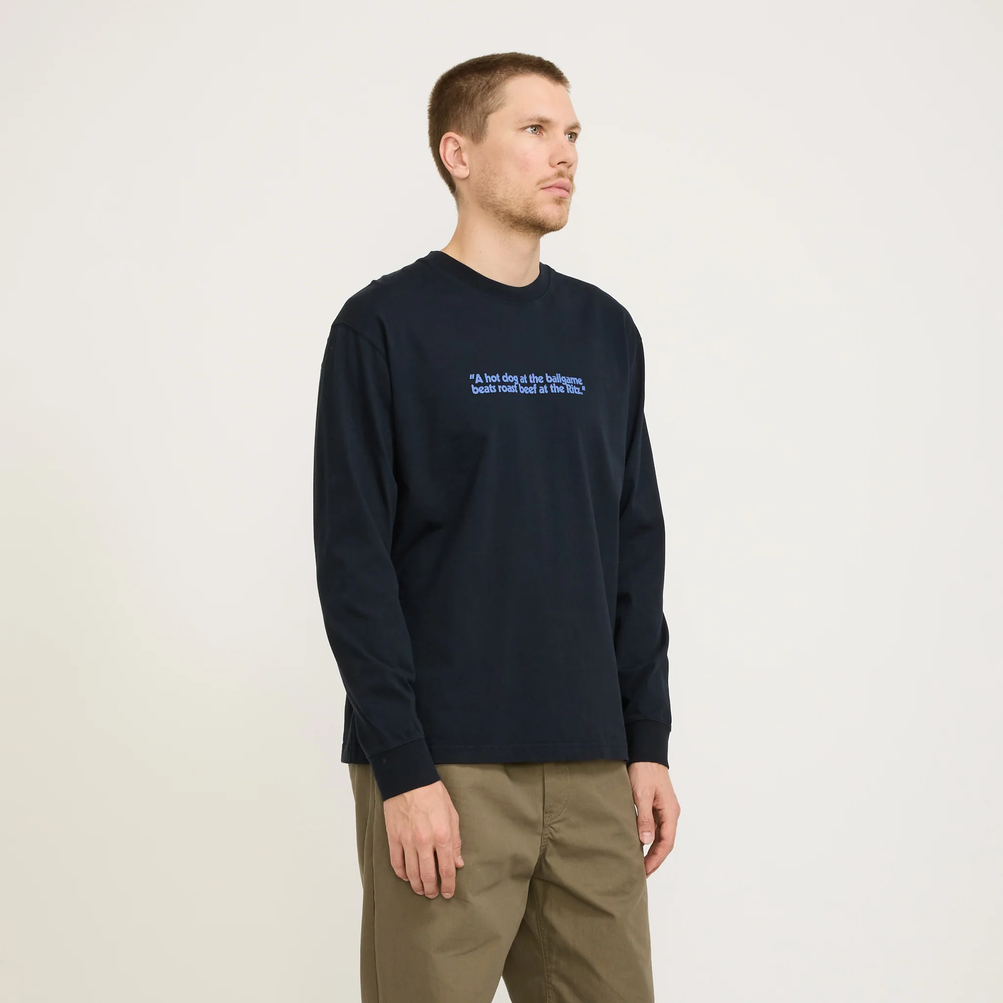 LS Tee Ritz Dark Navy - Image 4