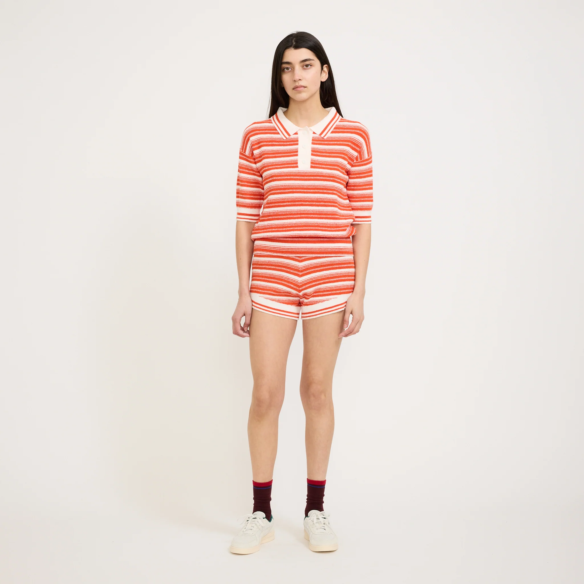 Luna Striped Polo Solar/White - Image 2