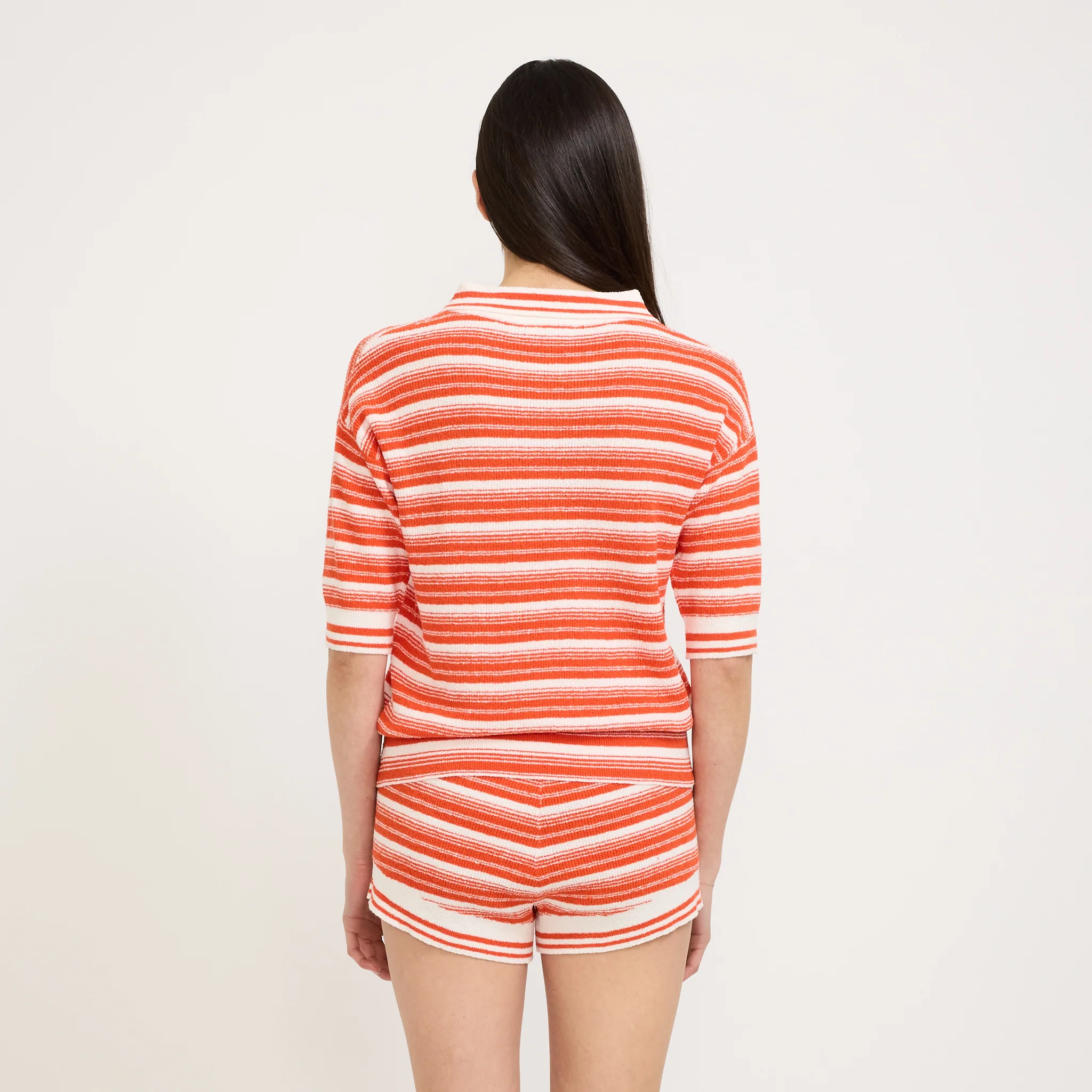 Luna Striped Polo Solar/White - Image 4