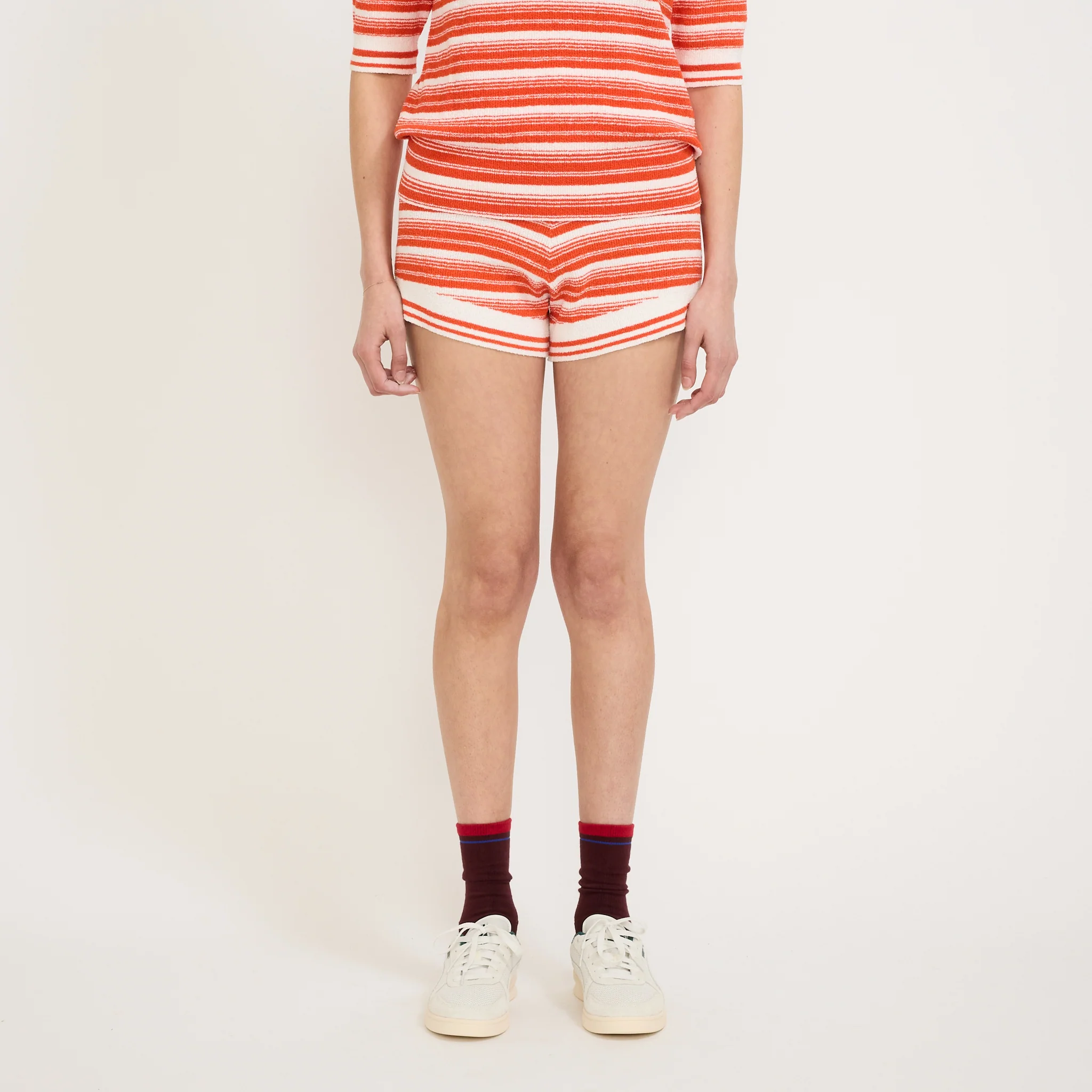 Luna Striped Short Solar/White