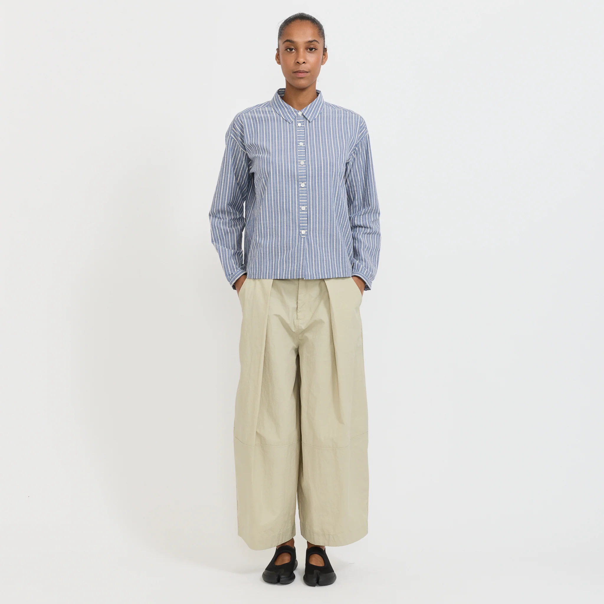 Marianne Shirt Navy/Natural - Image 2