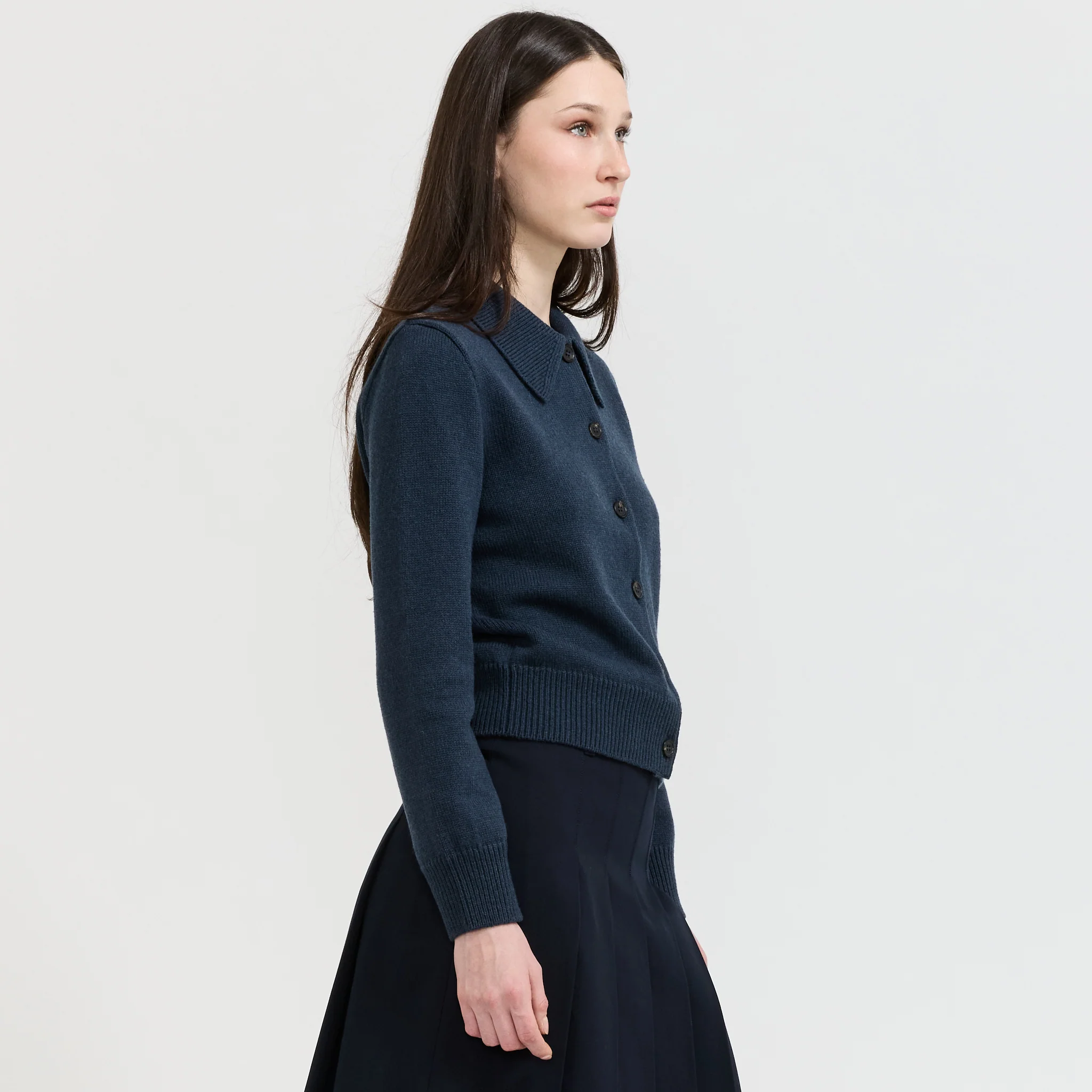 Marie Cardigan Dark Navy - Image 3