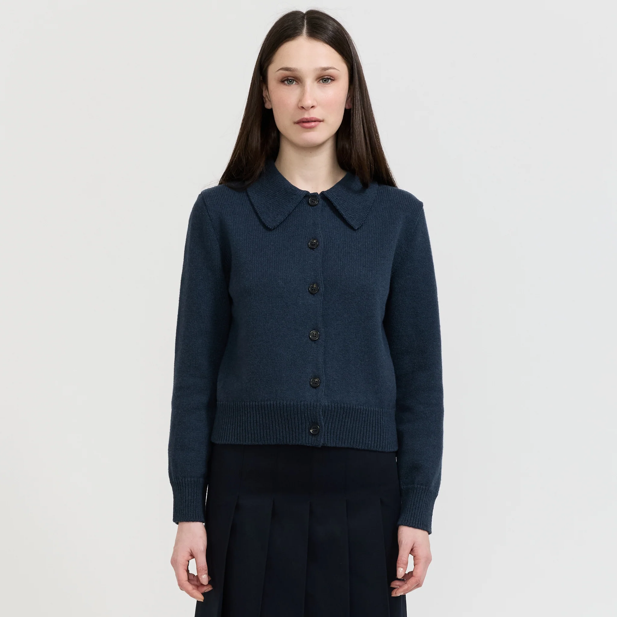 Marie Cardigan Dark Navy - Image 4