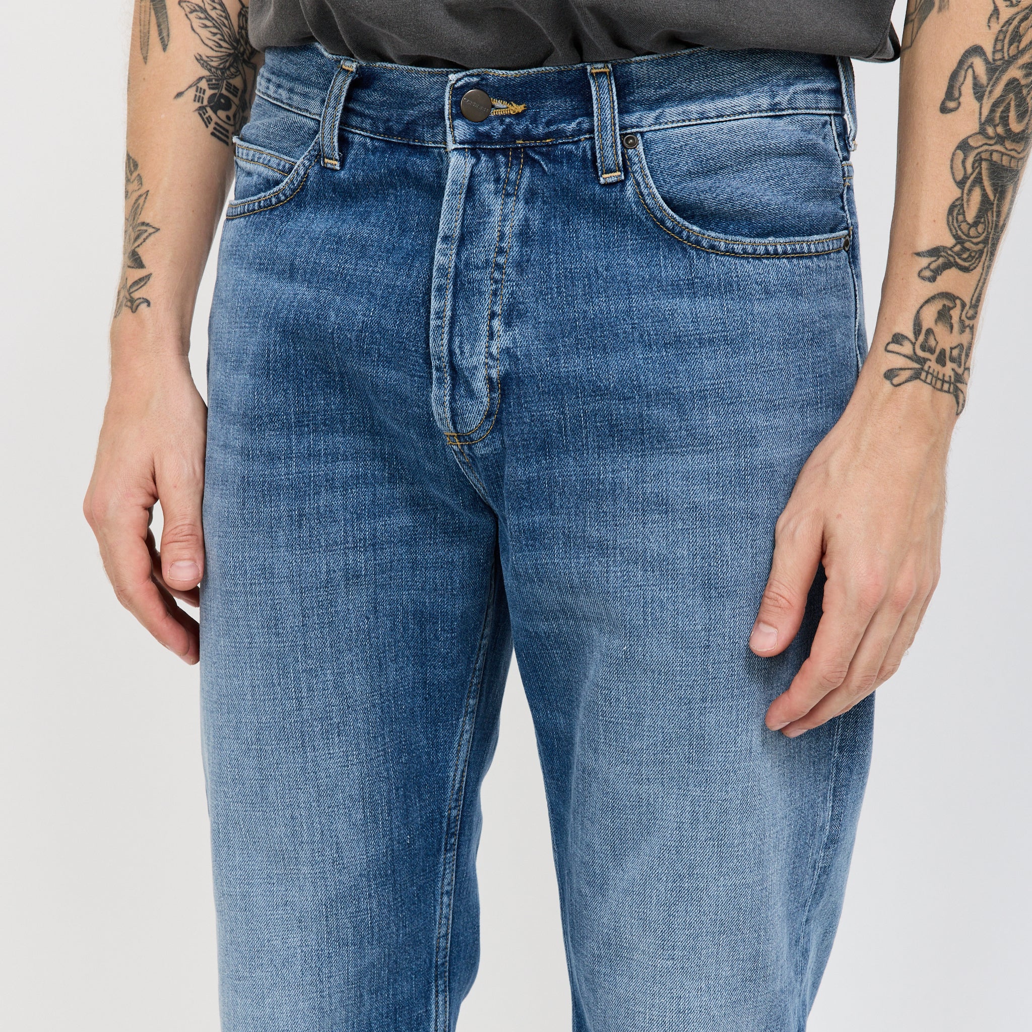 Marlow Pant Blue Worn Bleached - Image 5