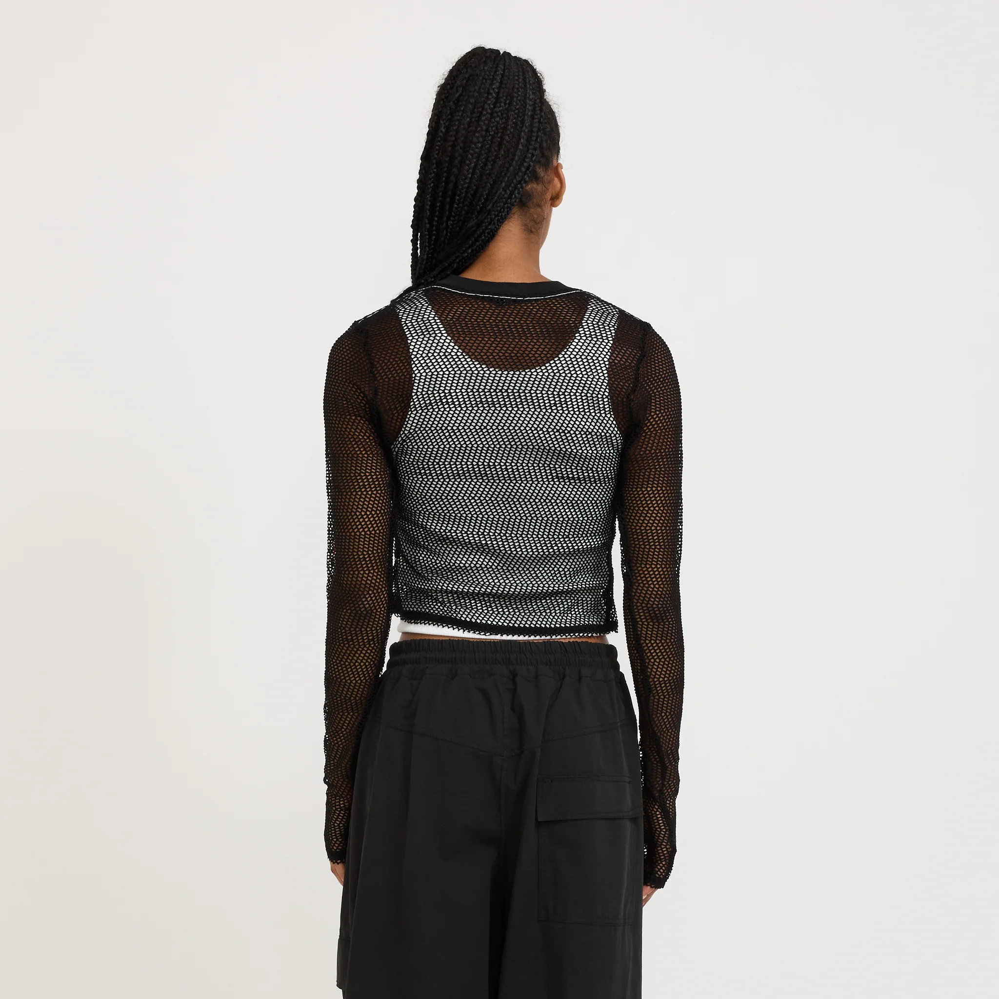 Mesh Baby L/S Top Black - Image 4