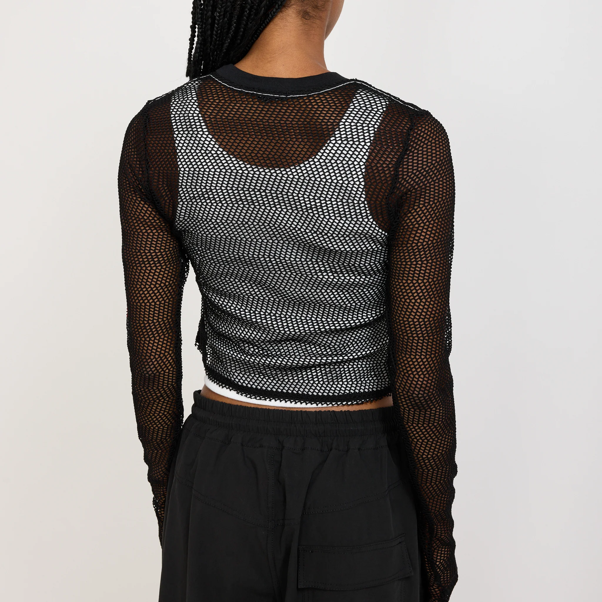 Mesh Baby L/S Top Black - Image 6