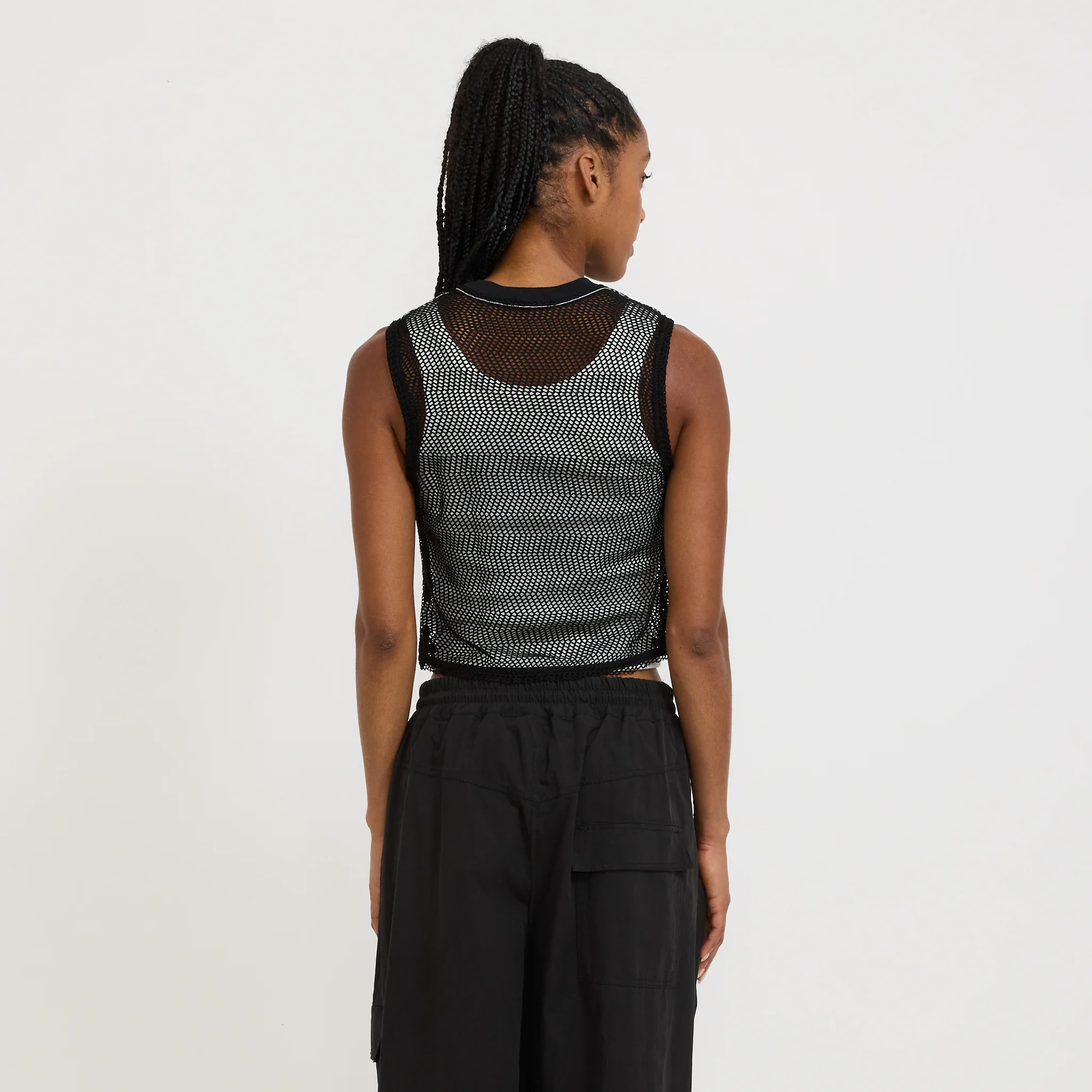 Mesh Baby Tank Black - Image 5