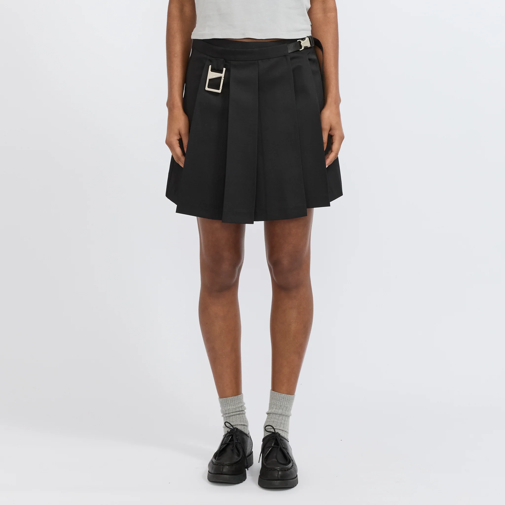 Mini Piece Skirt Black