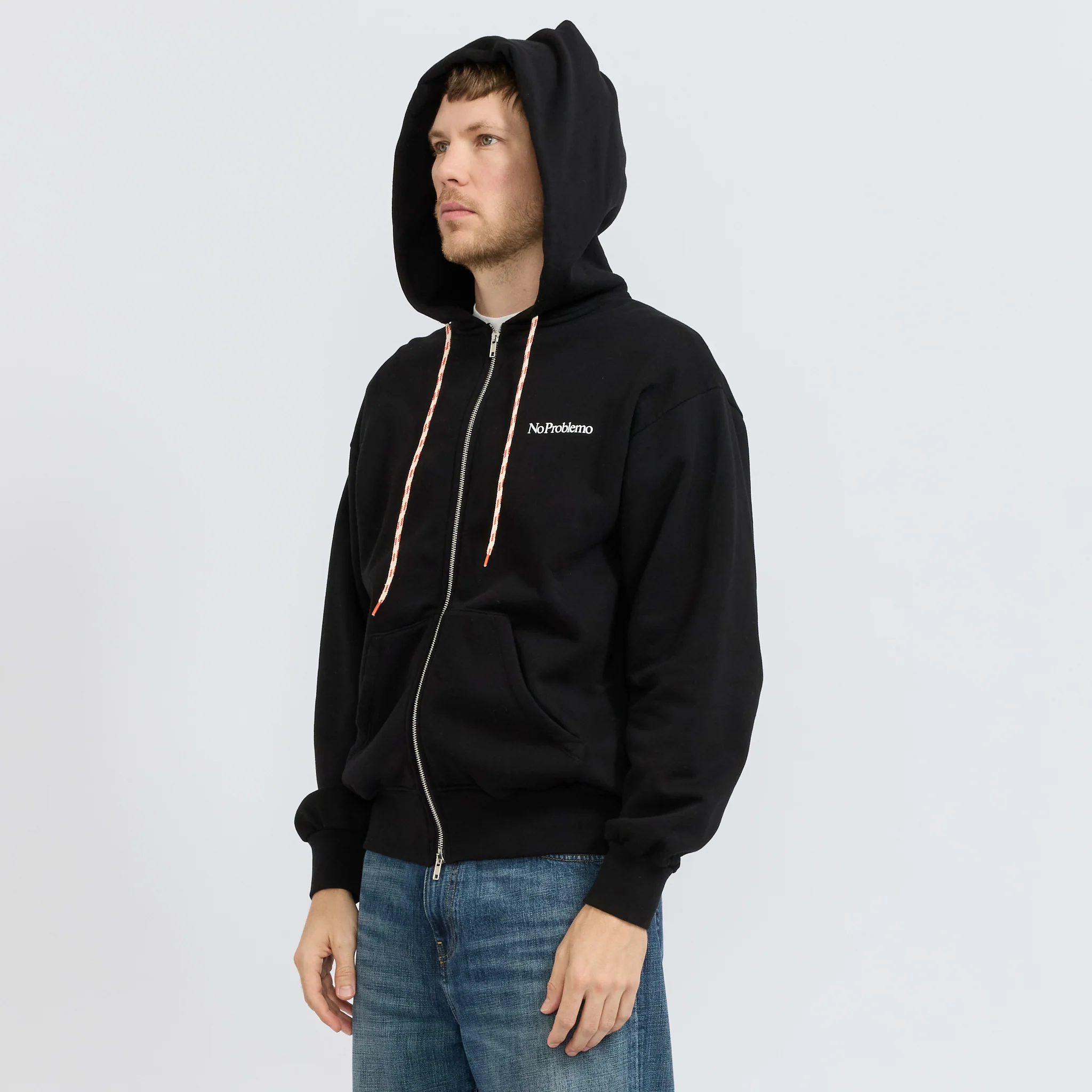 Mini Problemo Zip Hoodie Black