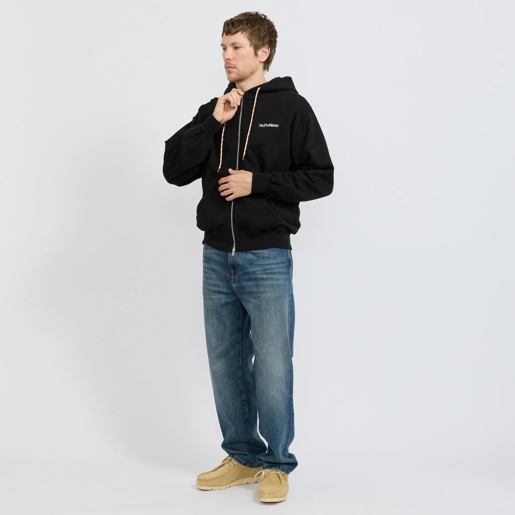 Mini Problemo Zip Hoodie Black - Image 2