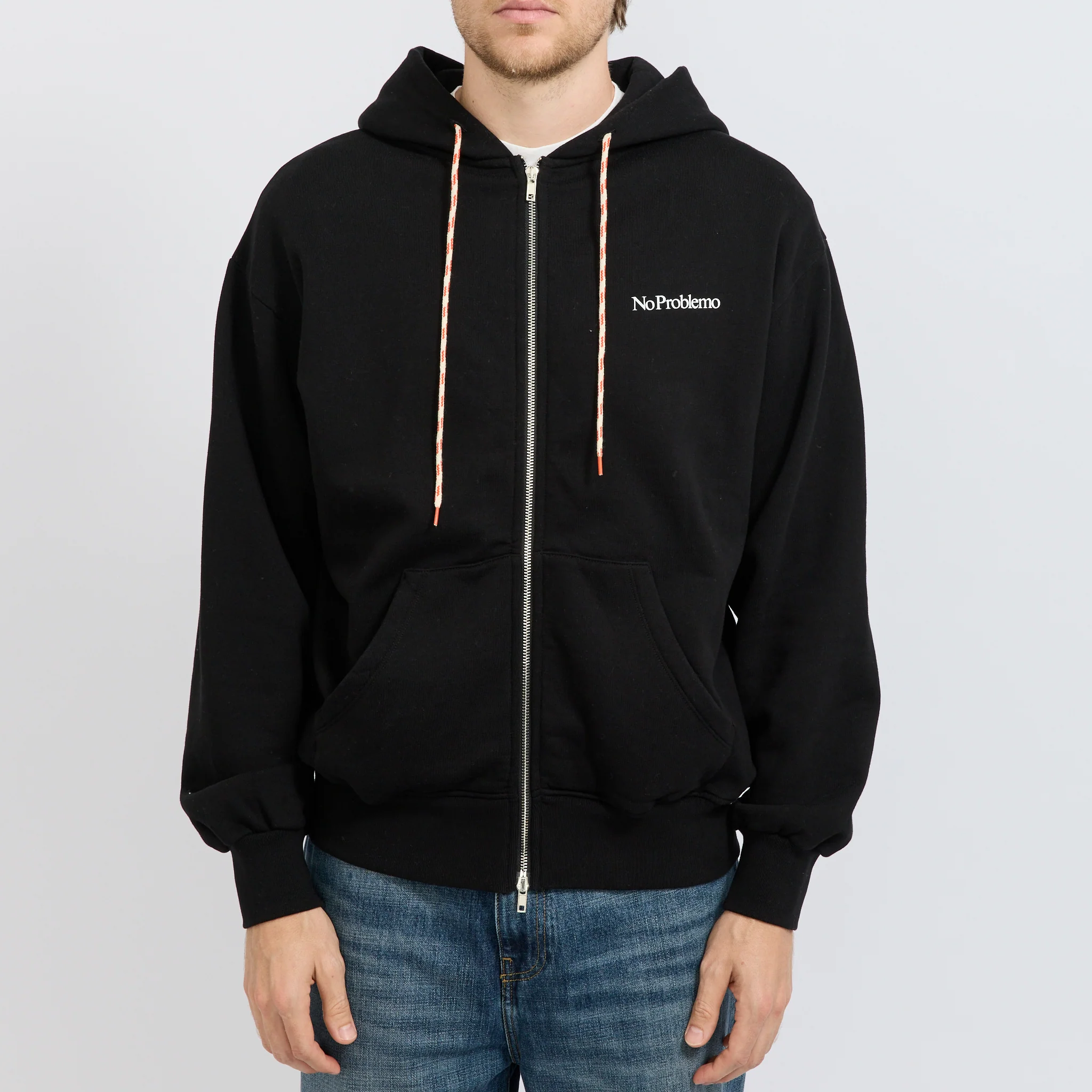 Mini Problemo Zip Hoodie Black - Image 5