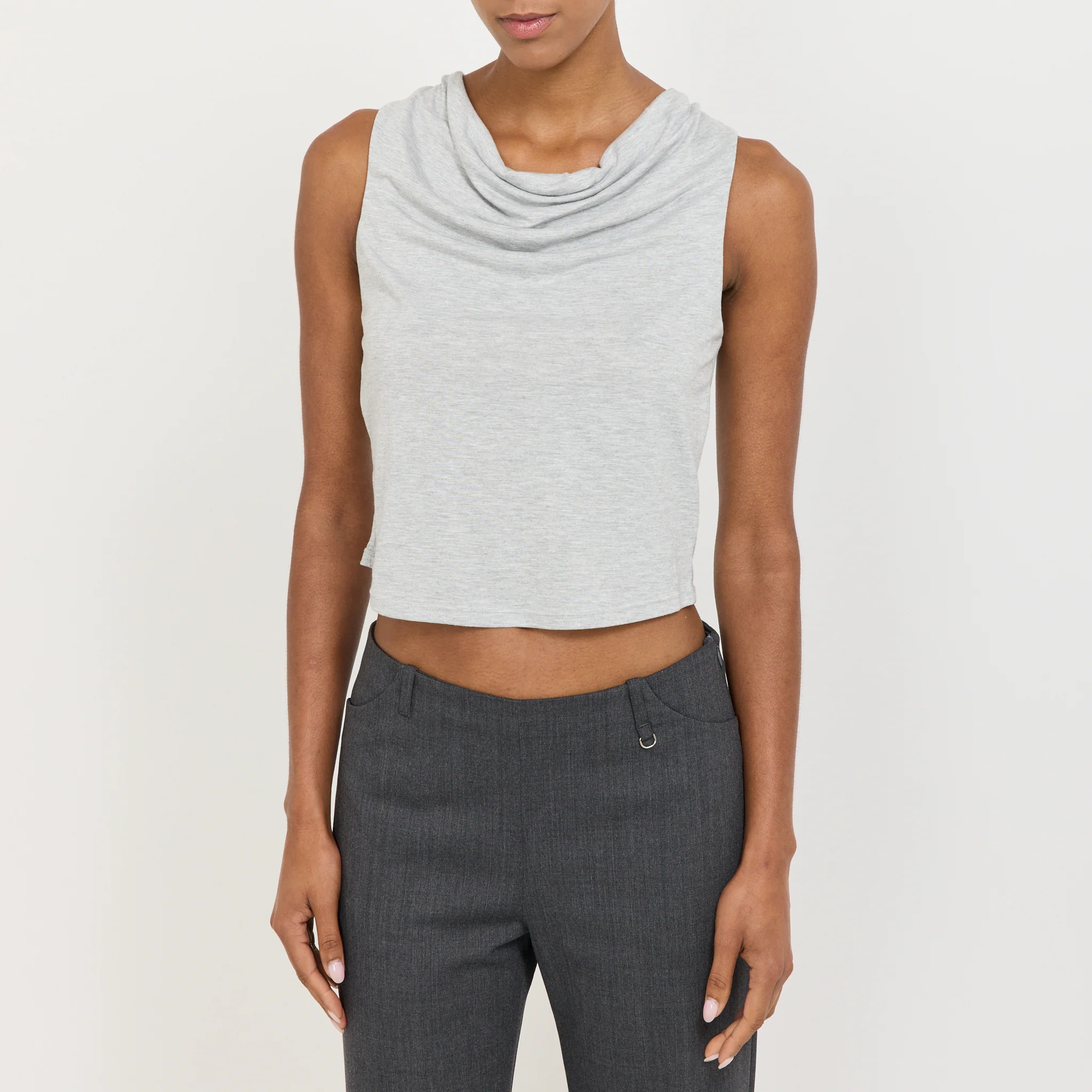 Mirage Drape Top Grey Marle - Image 5