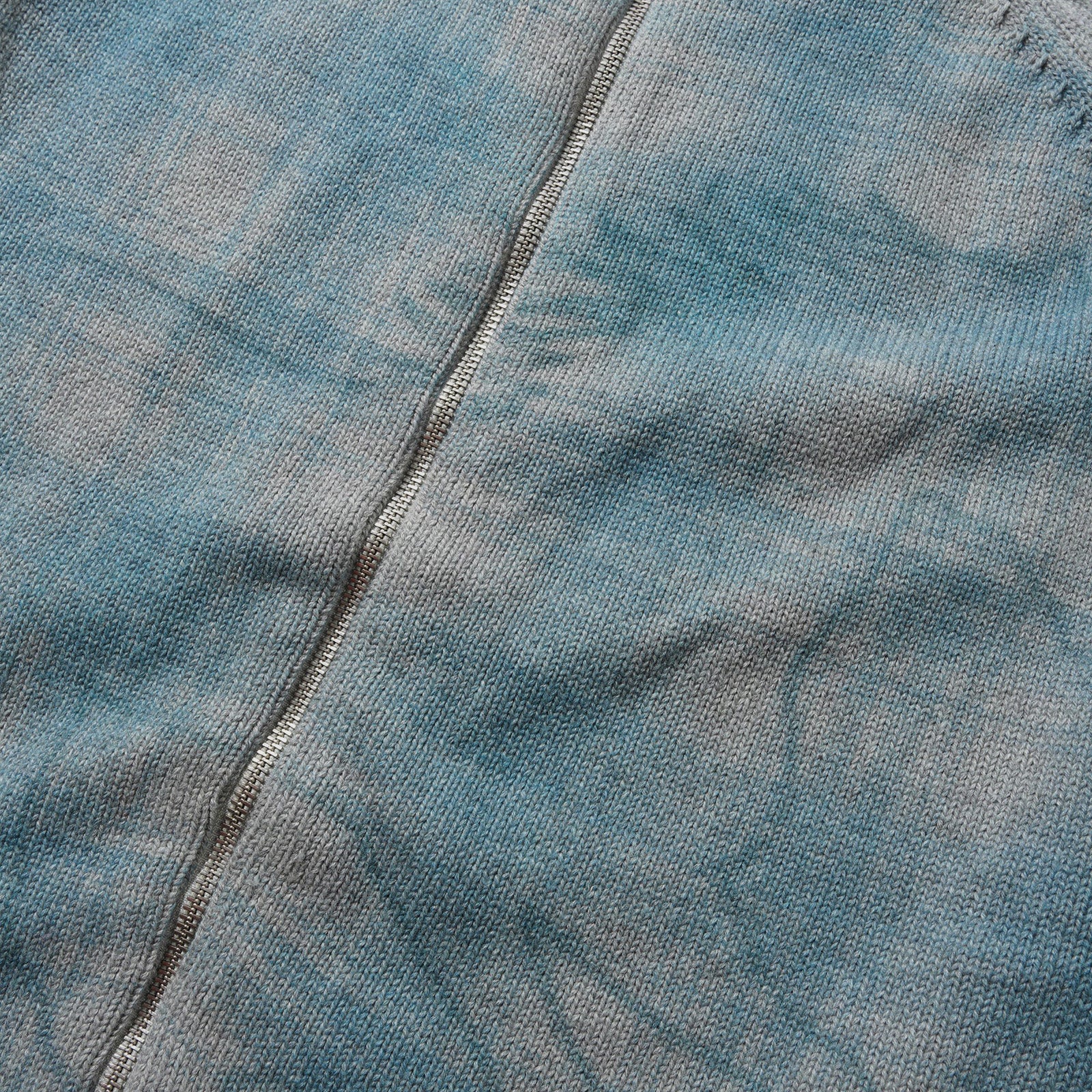 Mustang Zip-Thru Knit Sweater Grey - Image 3