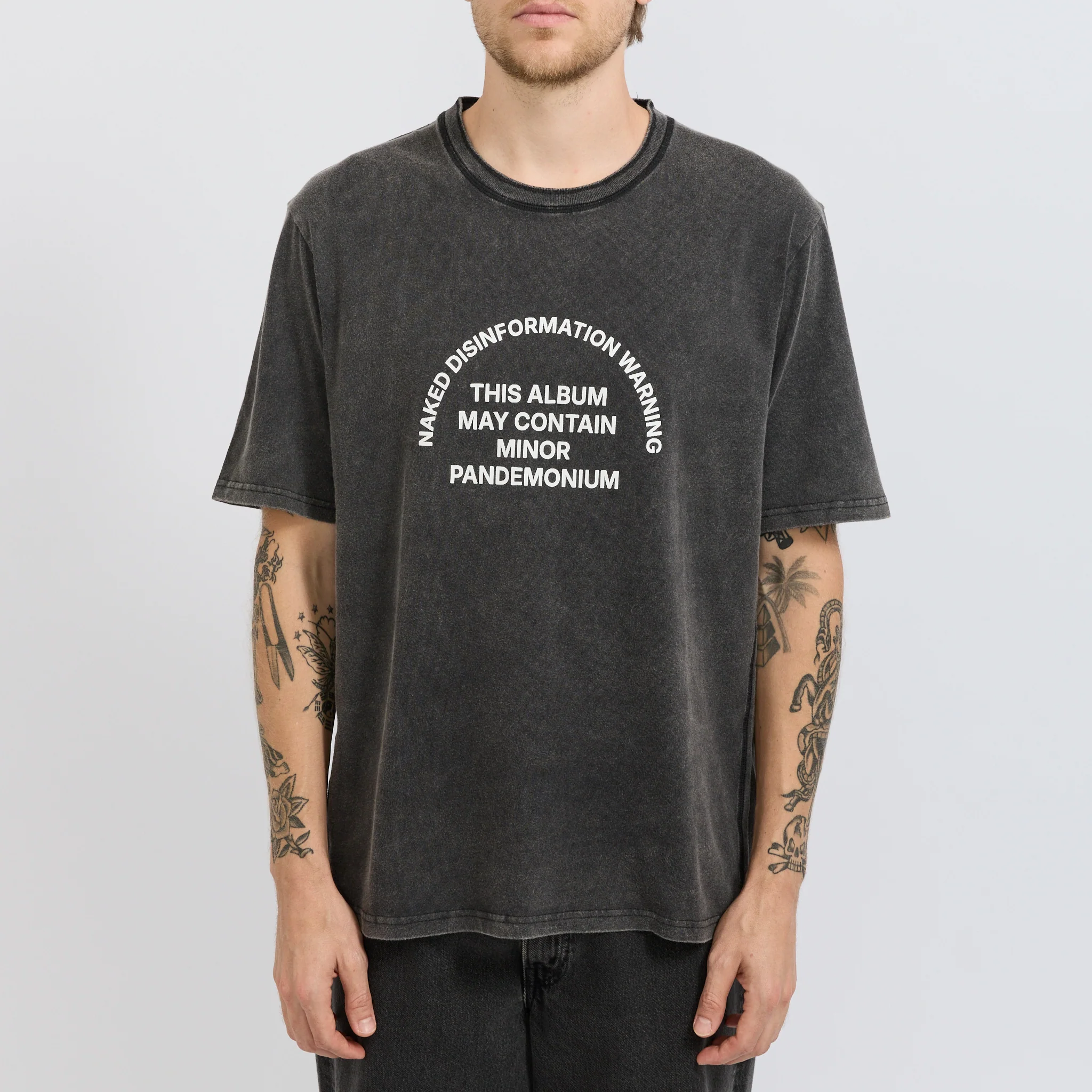 Naked Disinformation SS Tee Vintage Black - Image 5