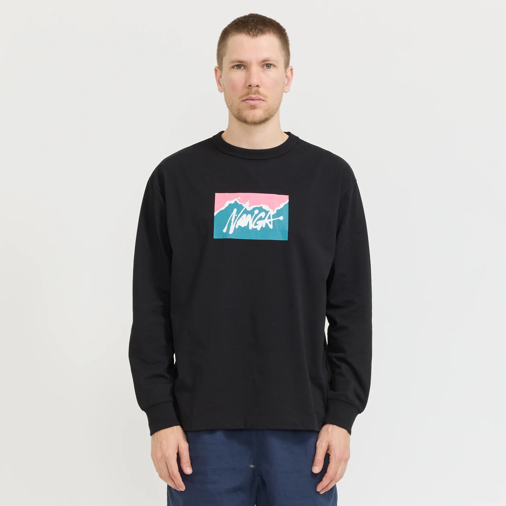 Nanga x Ryuji Kamiyama L/S Tee Black - Image 6