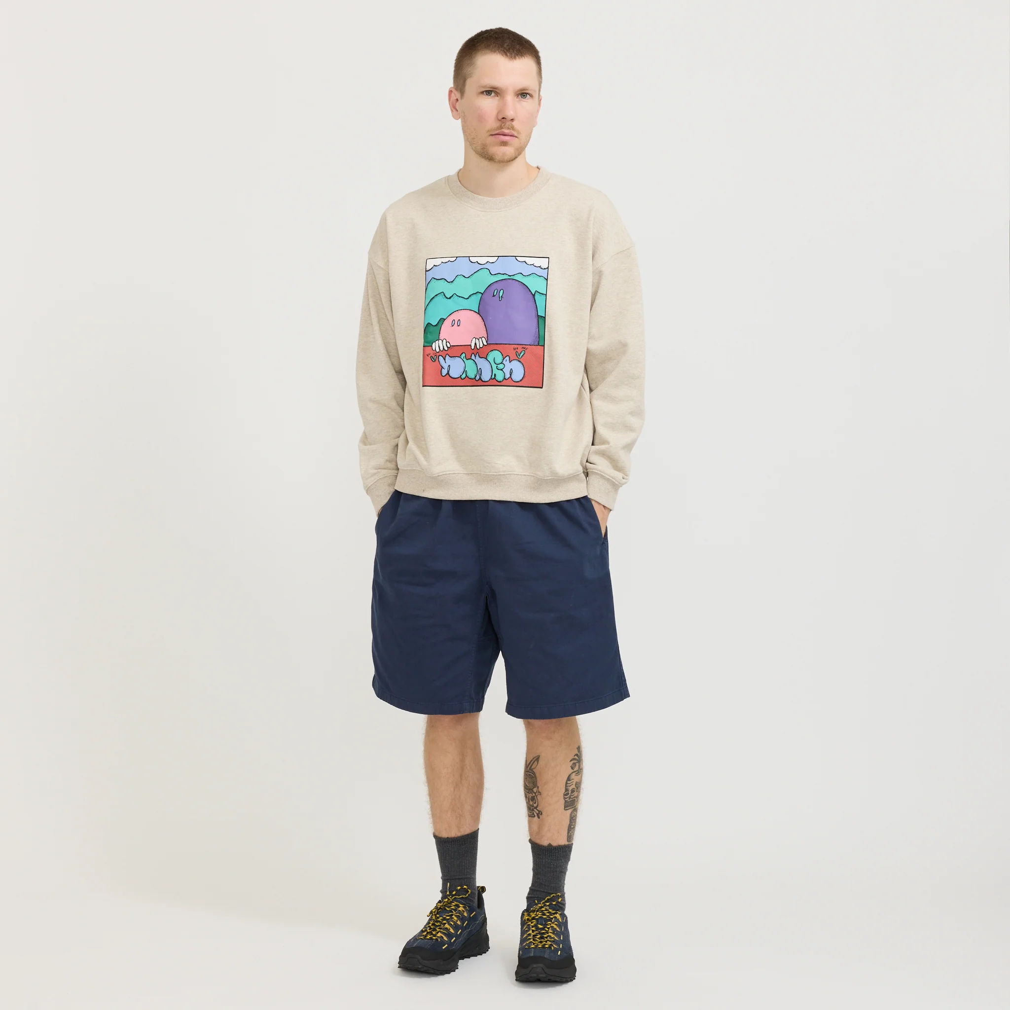 Nanga x Ryuji Kamiyama Sweat Oatmeal - Image 2