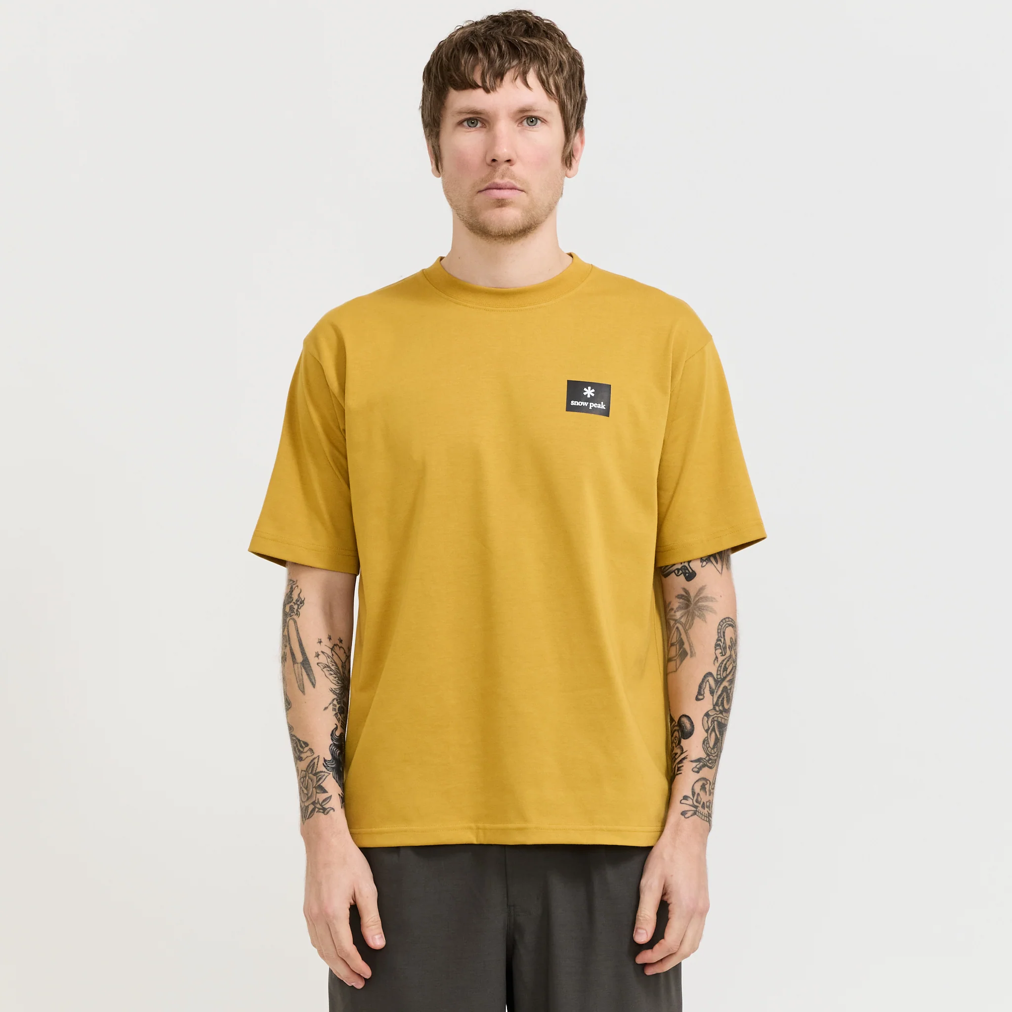 New Standard Square Logo T-Shirt Yellow