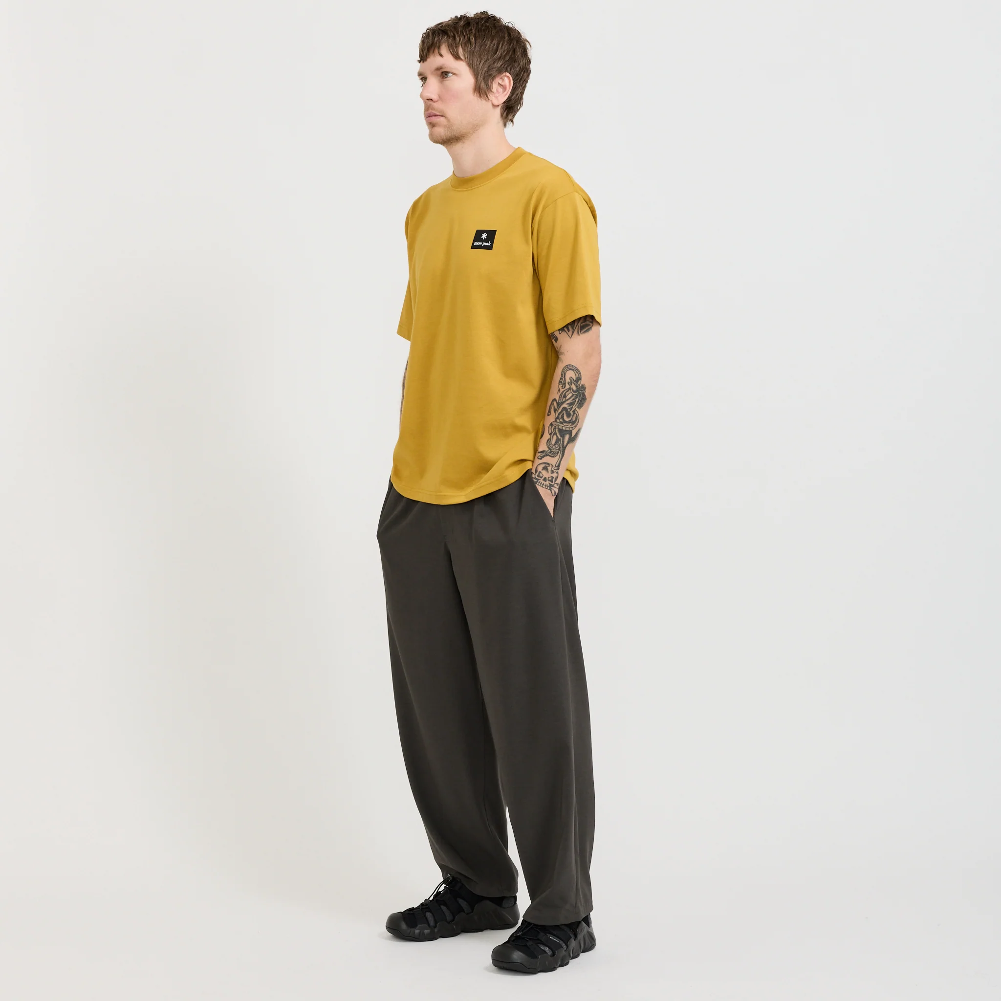 New Standard Square Logo T-Shirt Yellow - Image 2